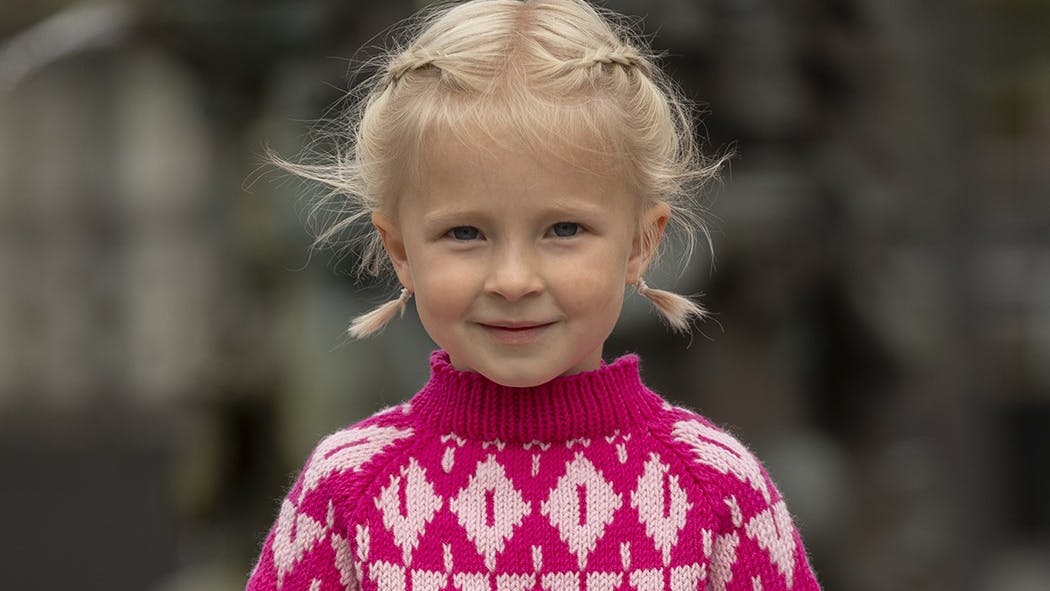 Bløde mønstre: Raglansweater