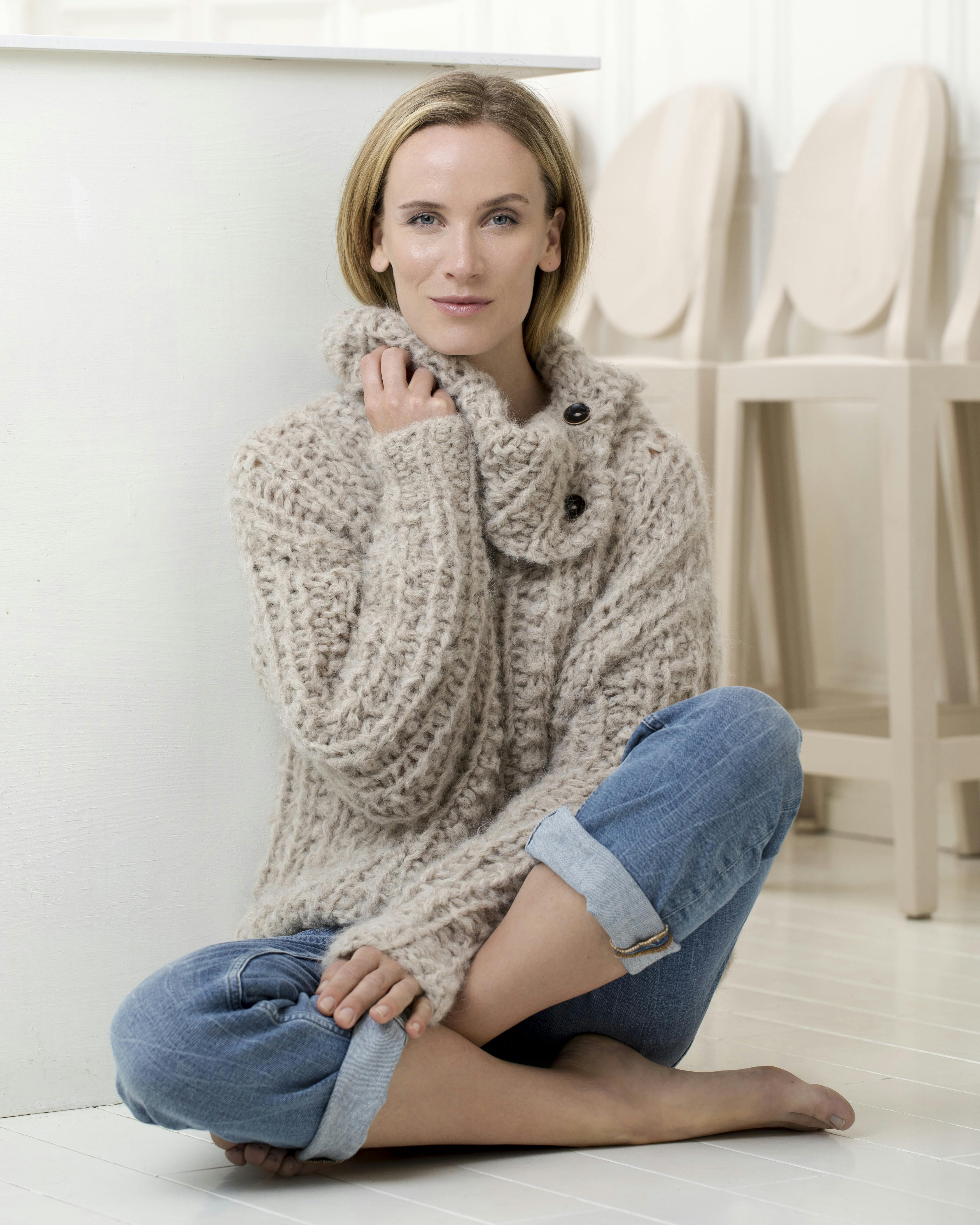 Sweater med struktur