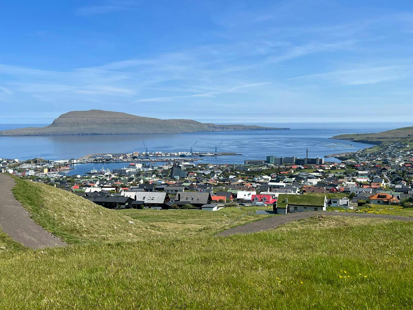 Udsigten fra Hotel Føroyer er et smukt vue over Tórshavn.