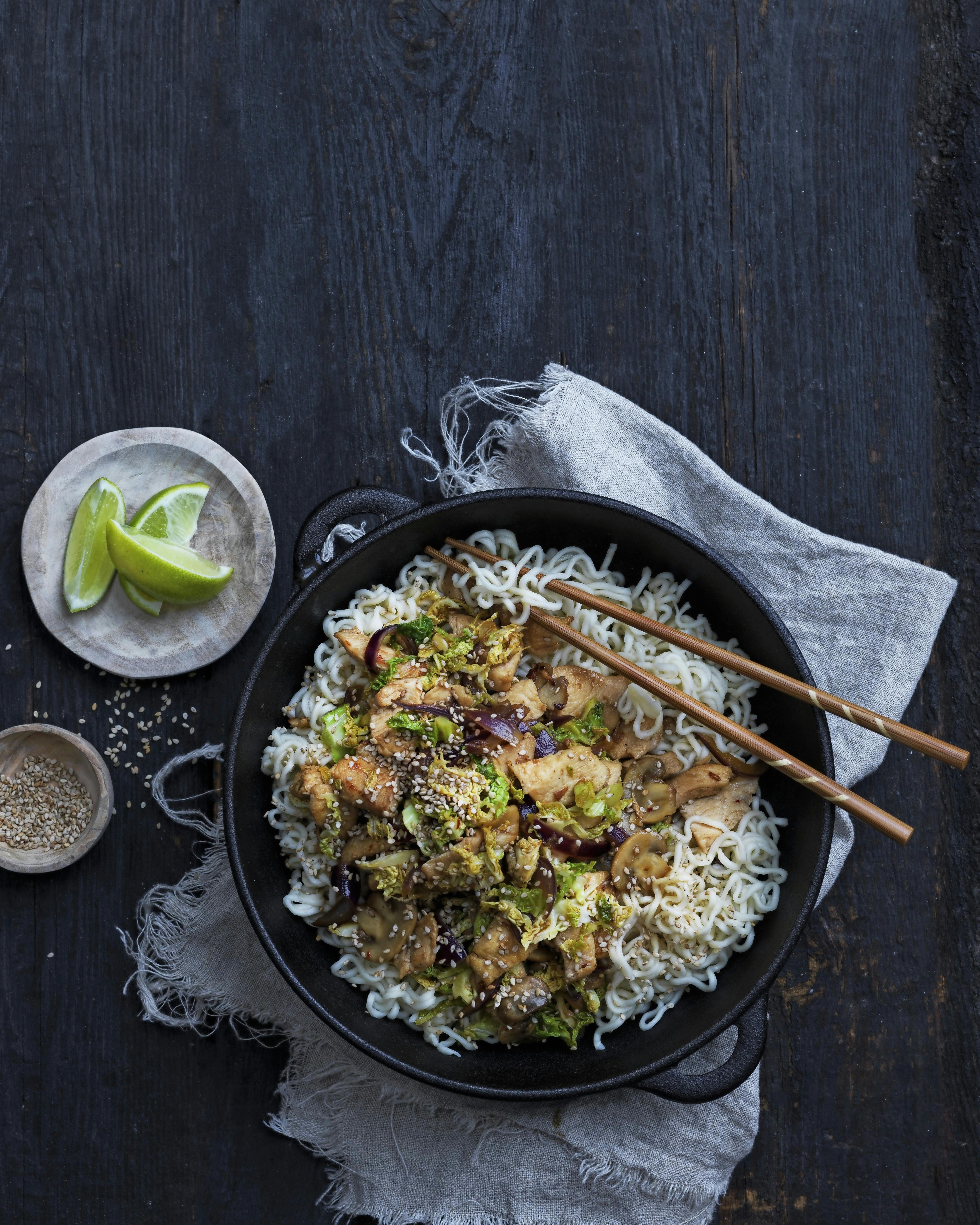 Teriyakikylling med kål