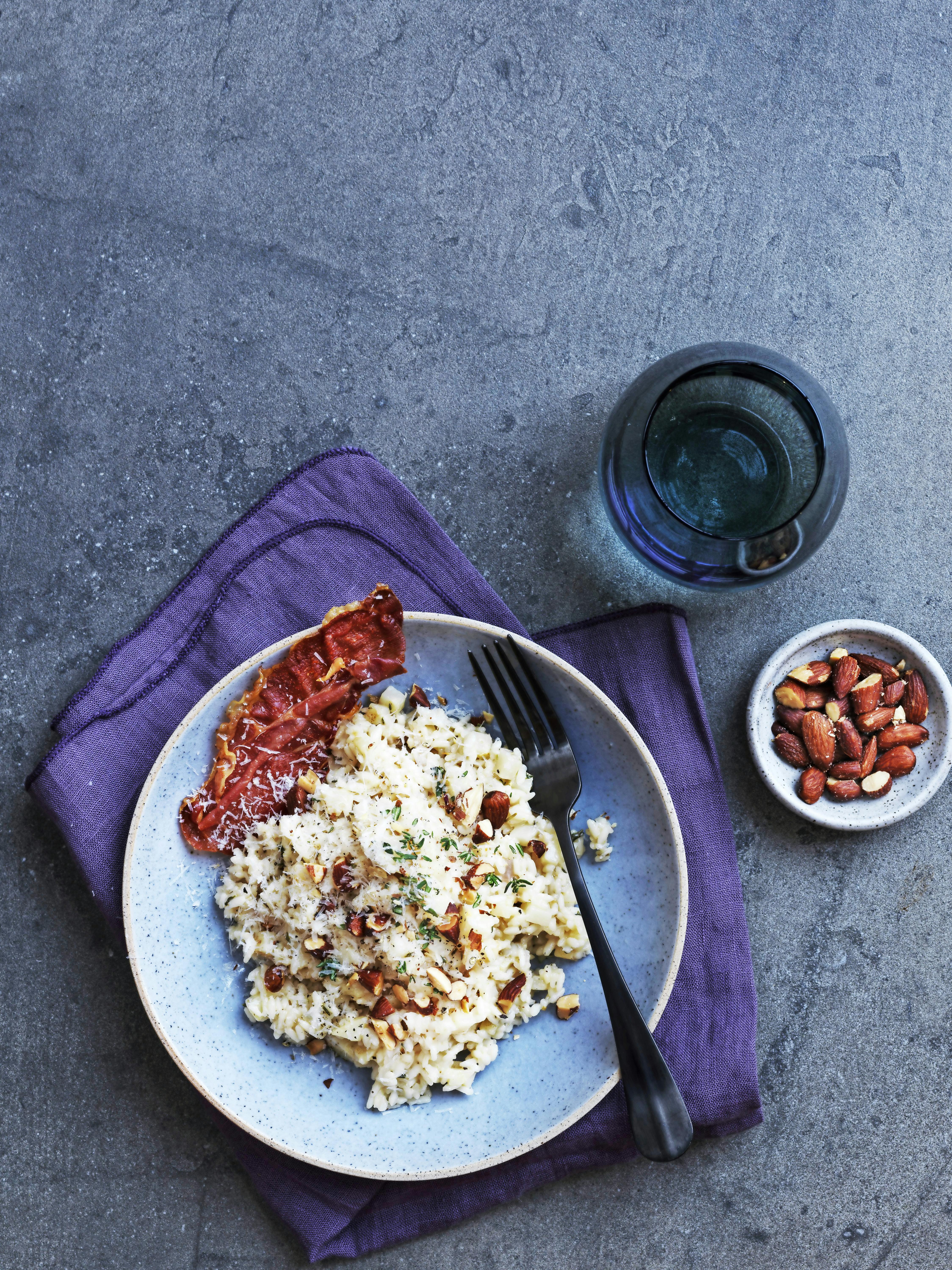 Risotto med knoldselleri og serranoskinke