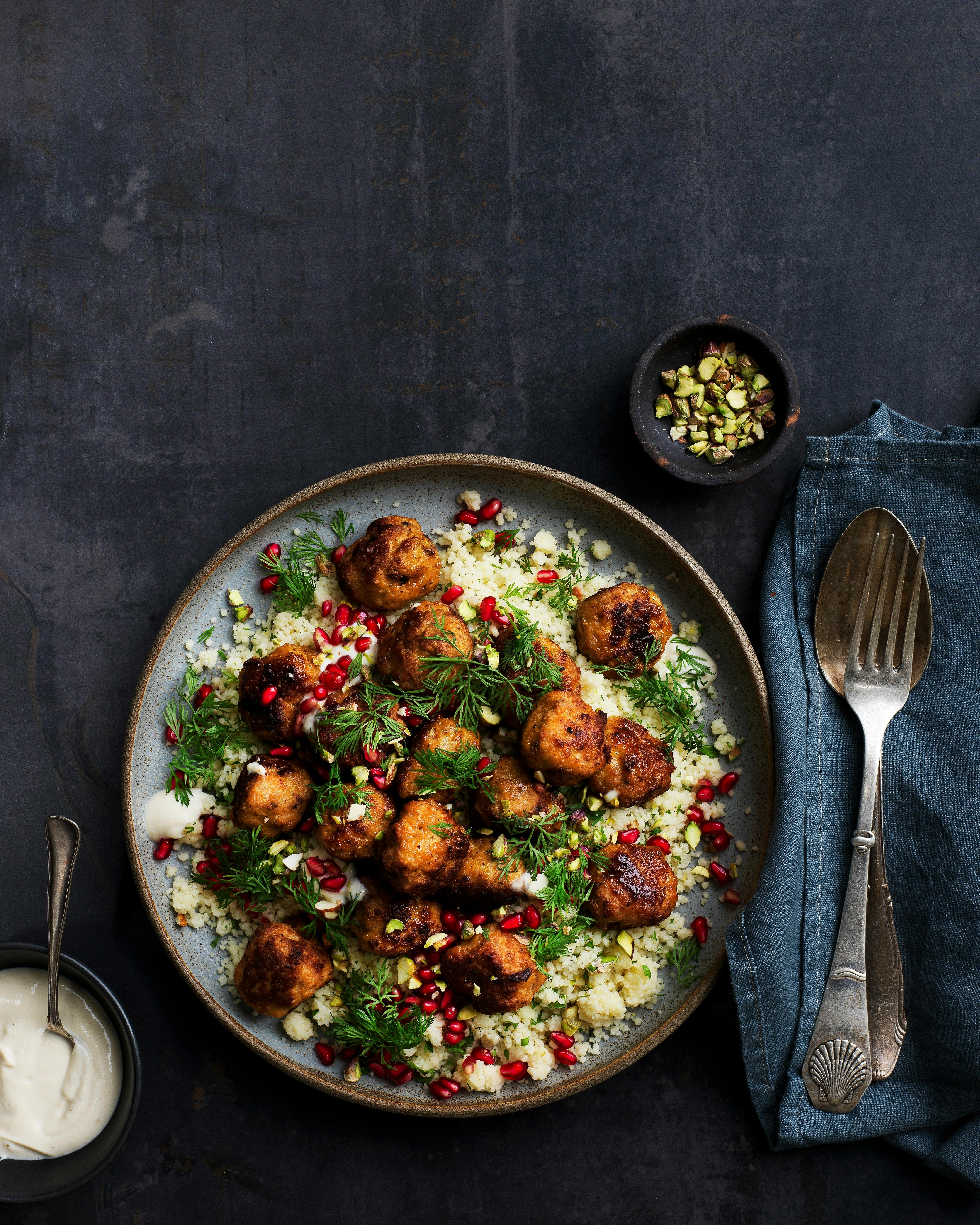 Kalkunkødboller med couscous