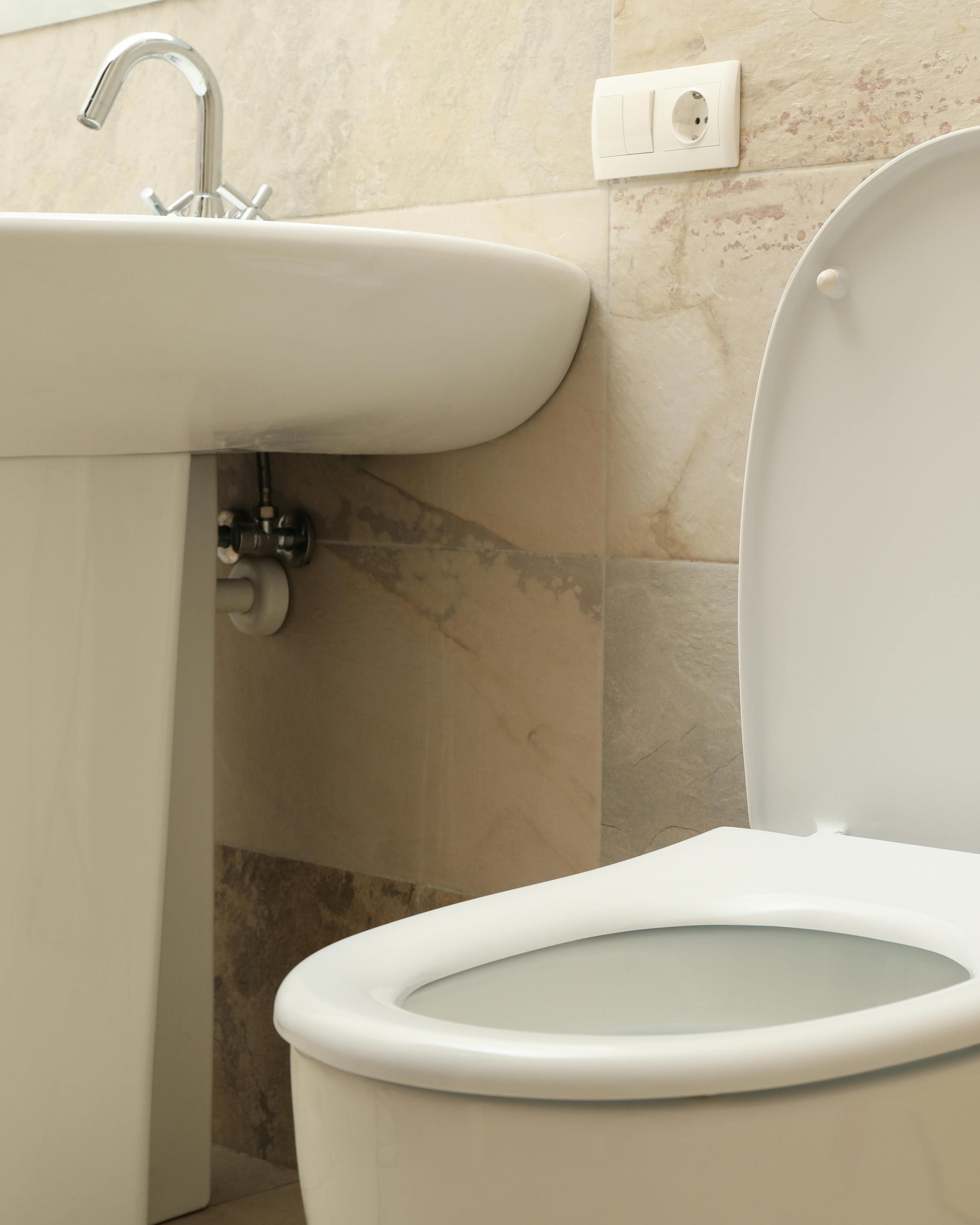 Badeværelse med toilet