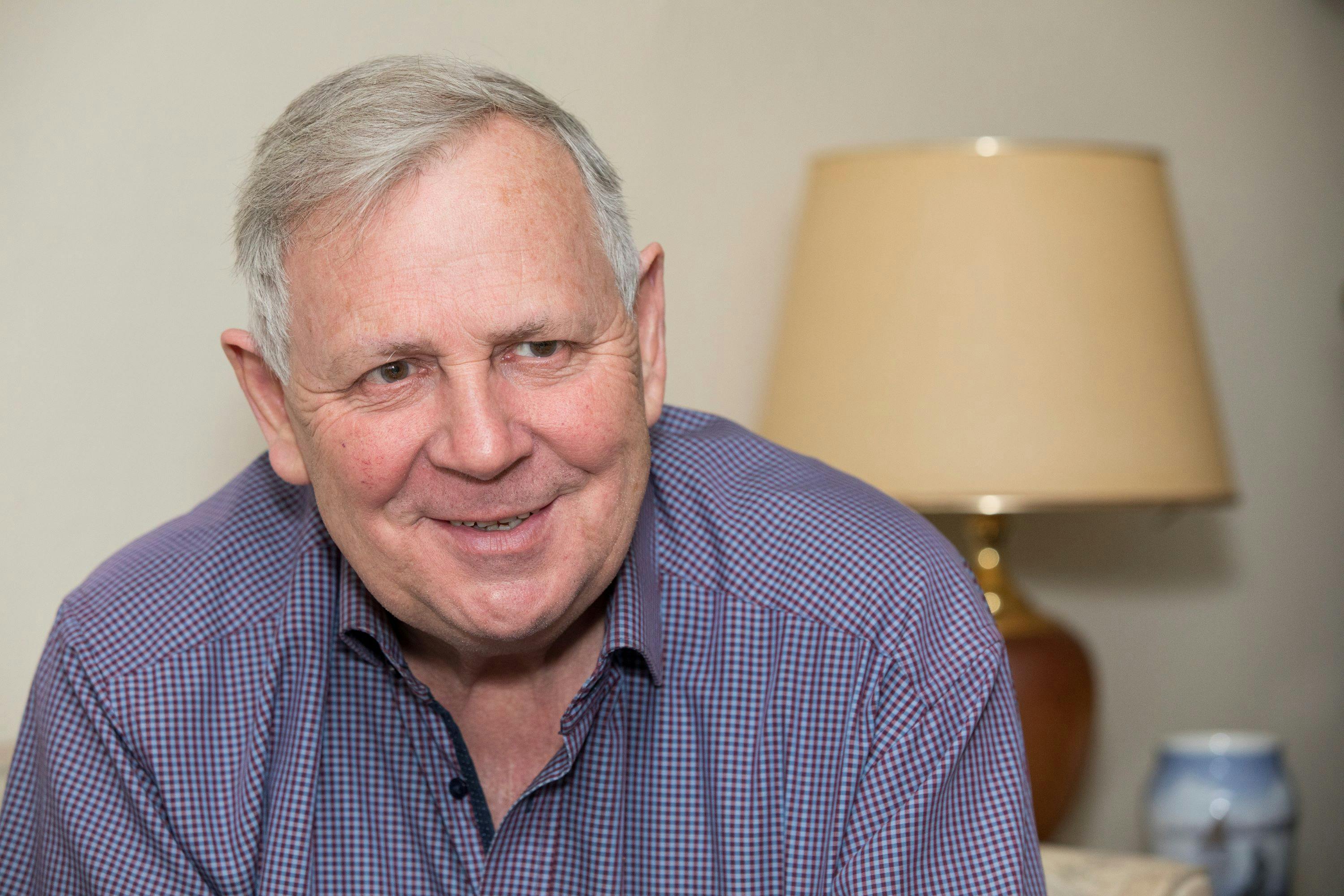 Cirkusdirektør Benny Berdino fra Cirkus Arena i sin beboelsesvogn