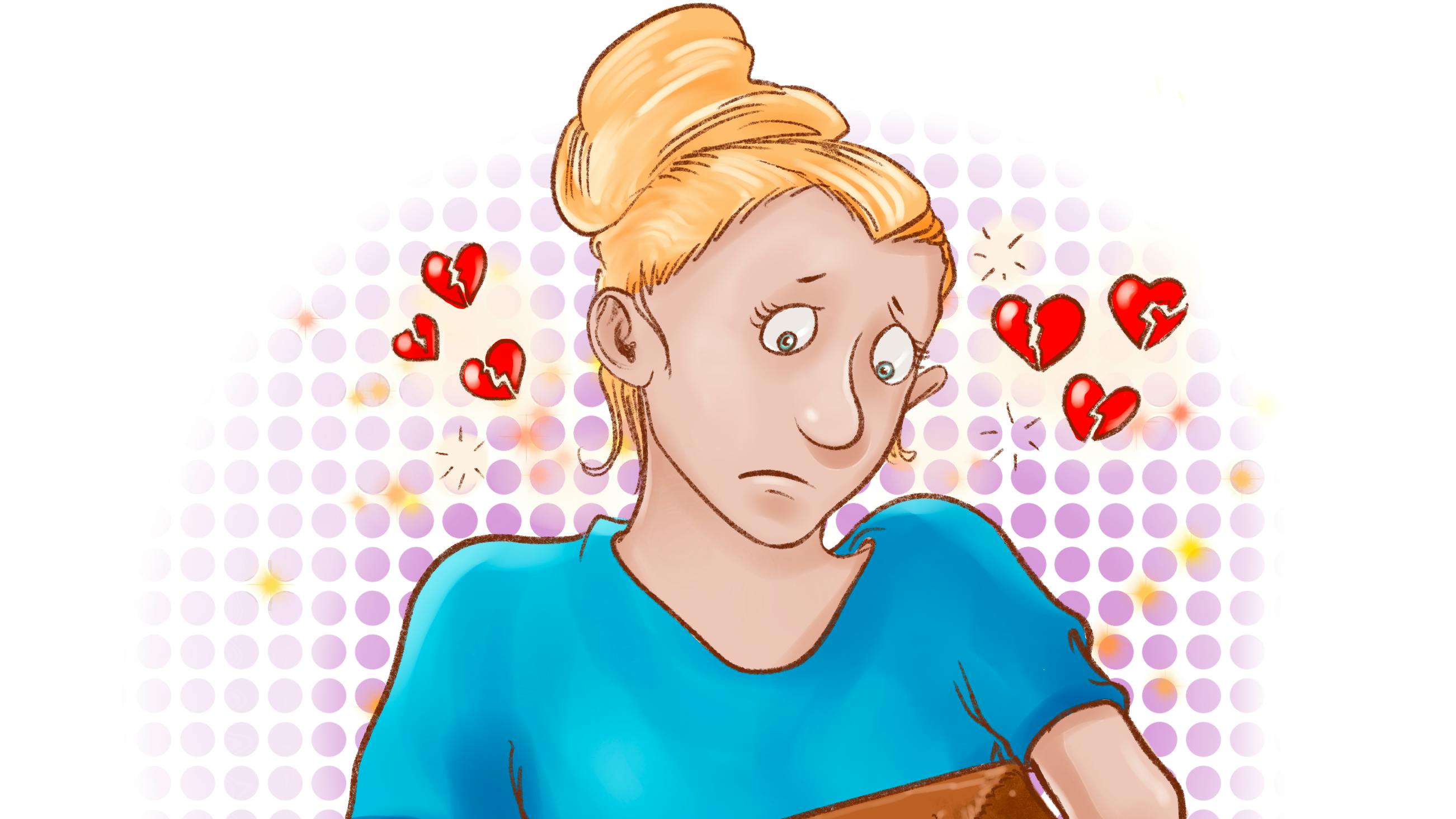 Kvinde med stort rugbrød