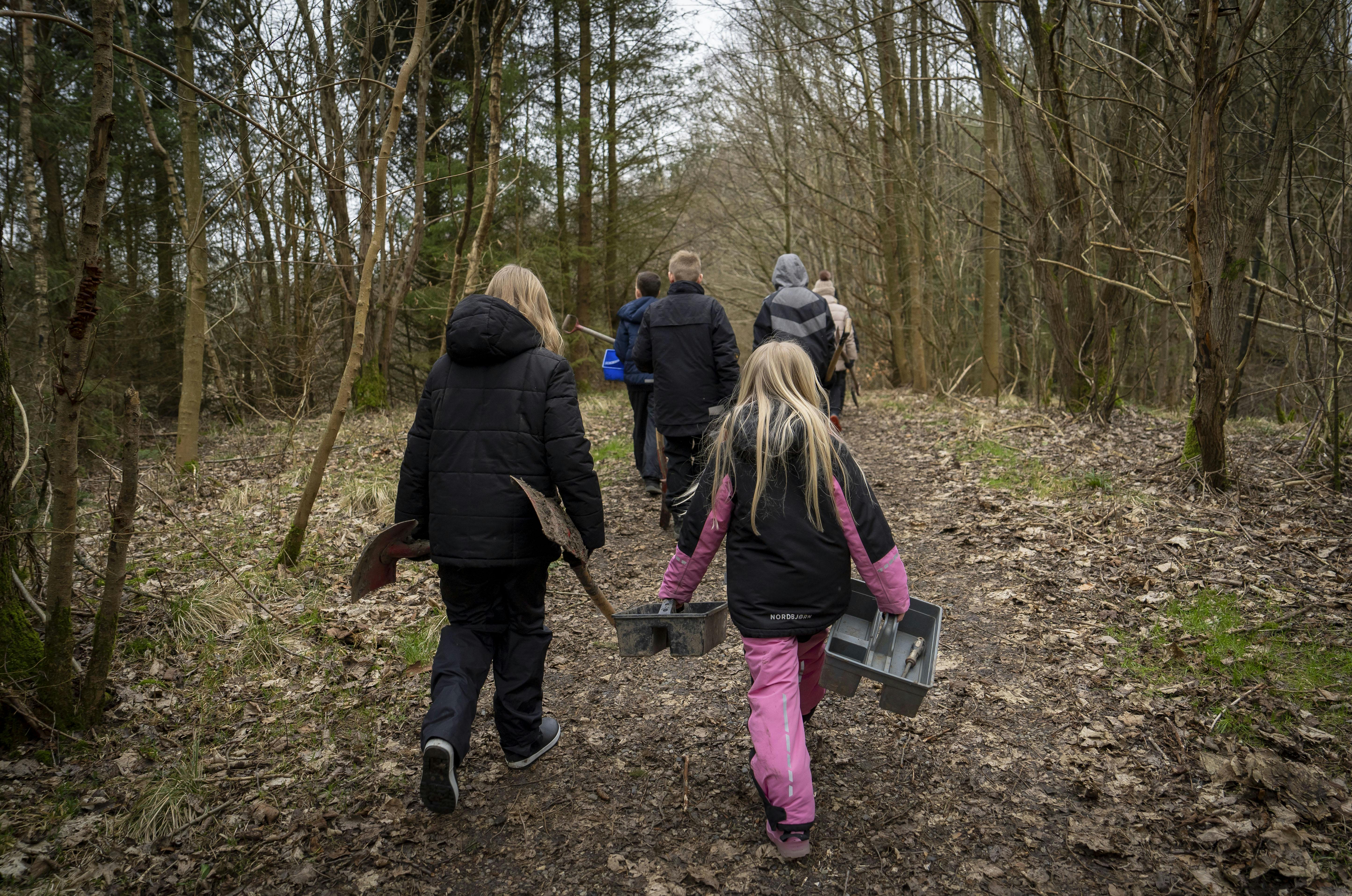 Børn i Gram Lergrav