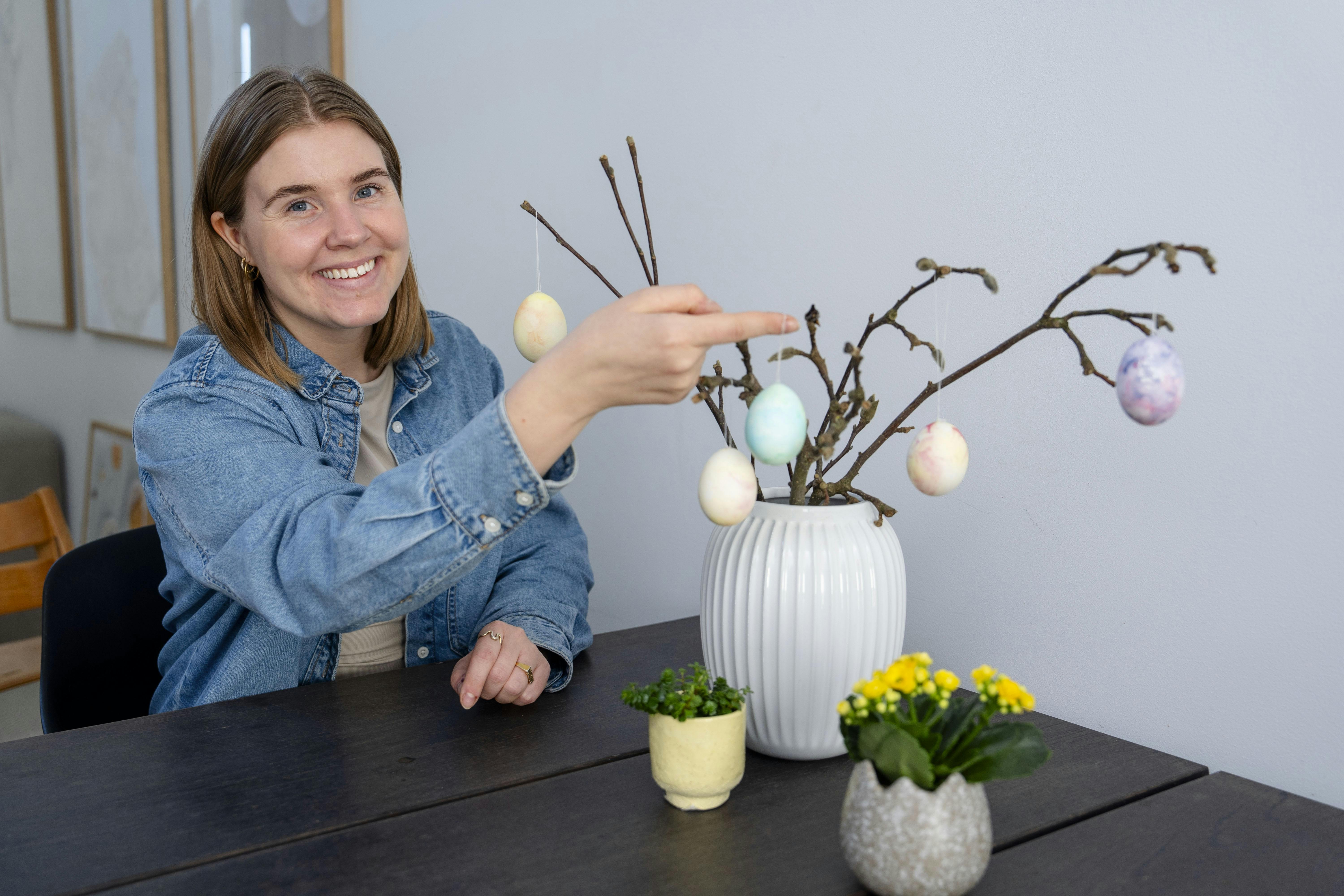 Hjemme hos Maja Sülau Pedersen er påsken endnu en god undskyldning for at være kreativ.