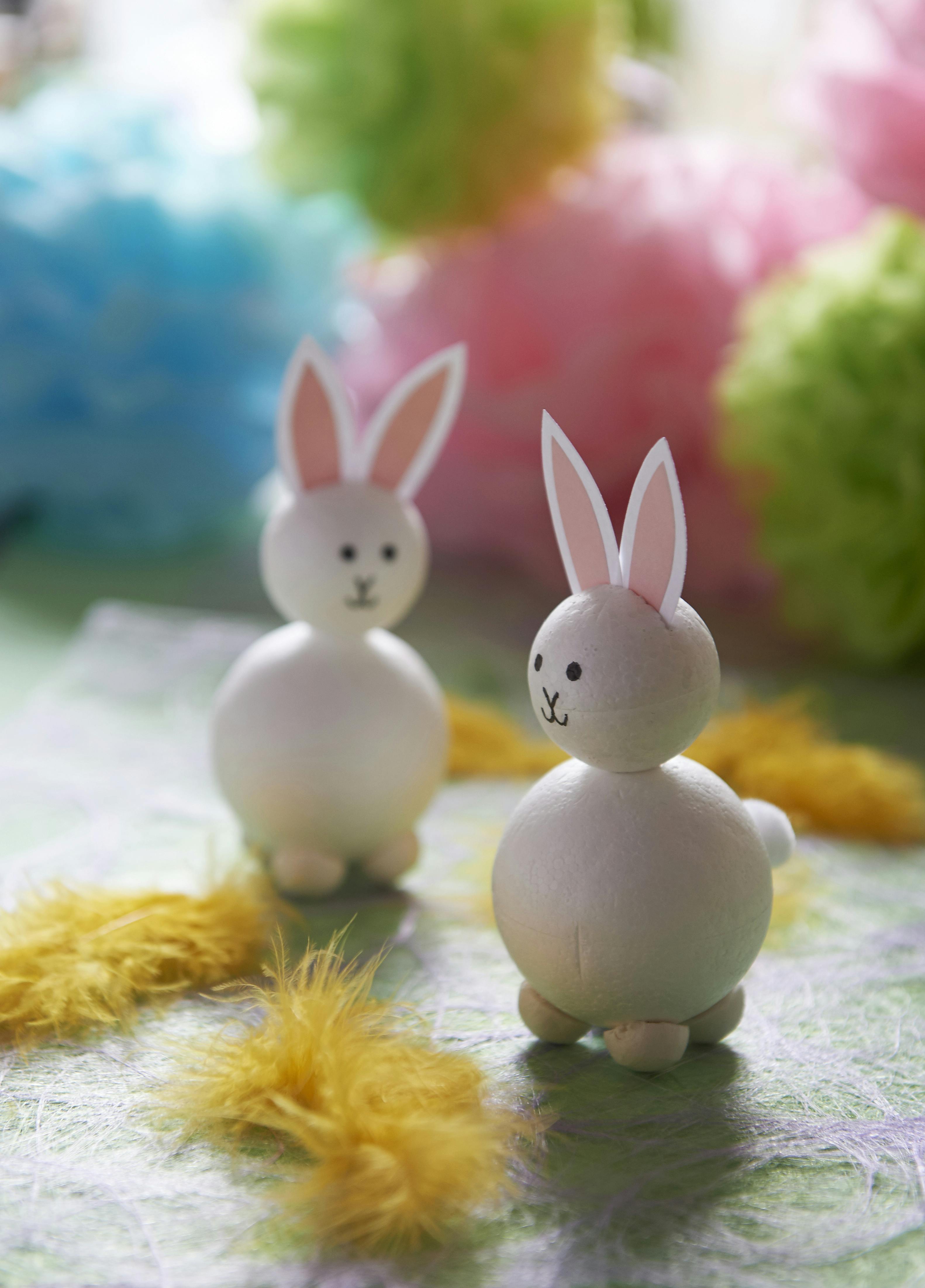 Hjemmelavede påskeharer