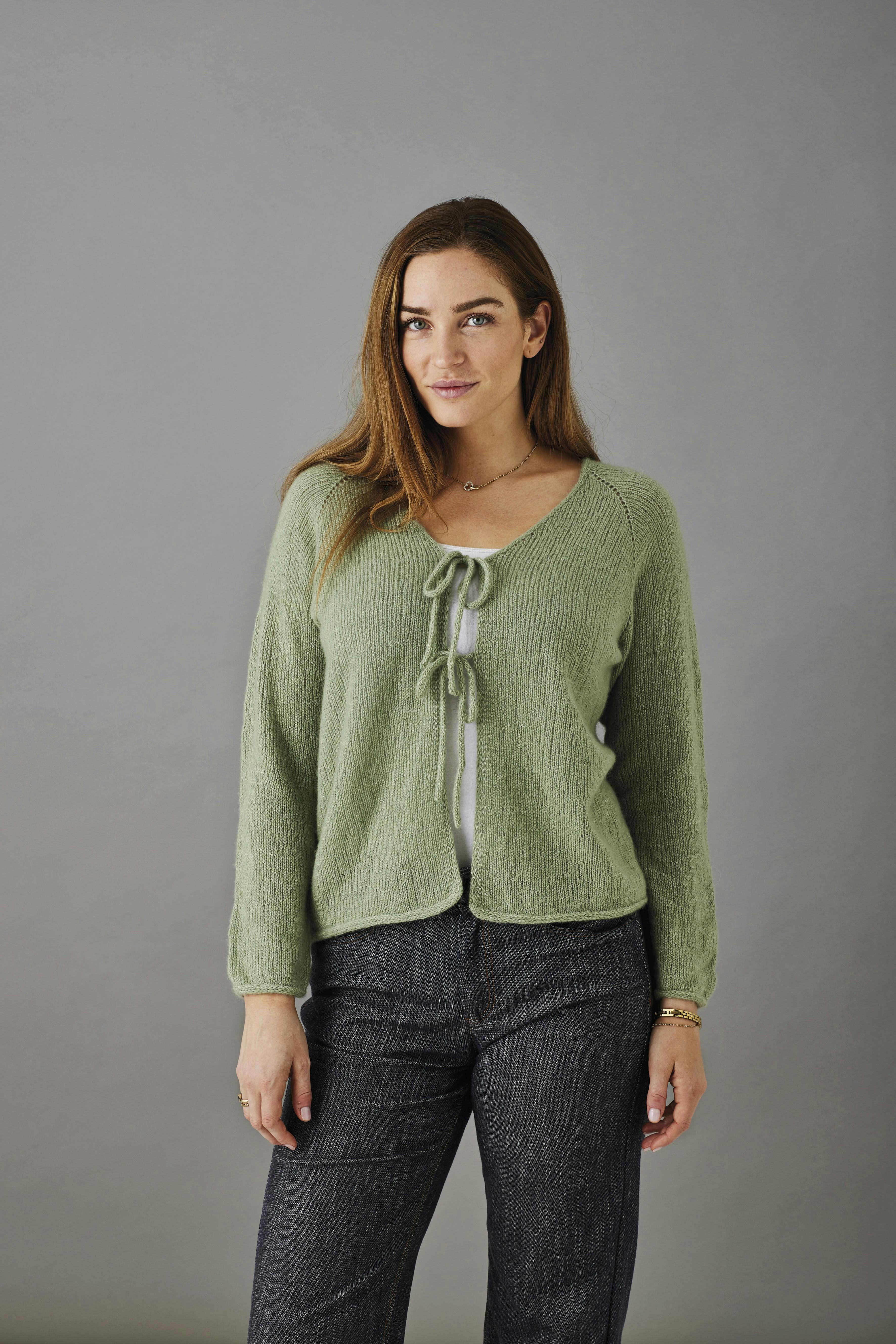 Trøje med bindebånd