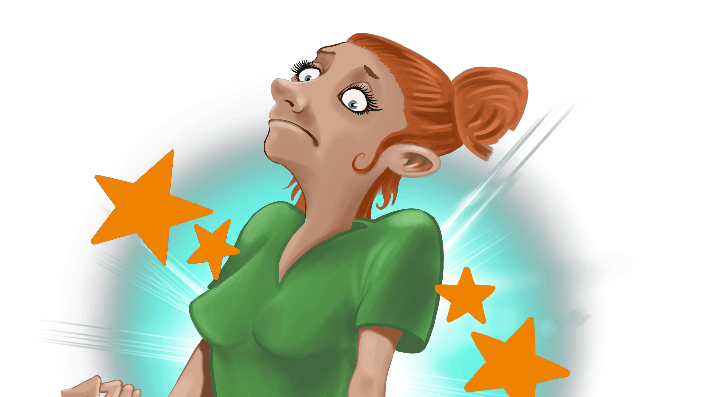 Kvinde med smerter i ryggen