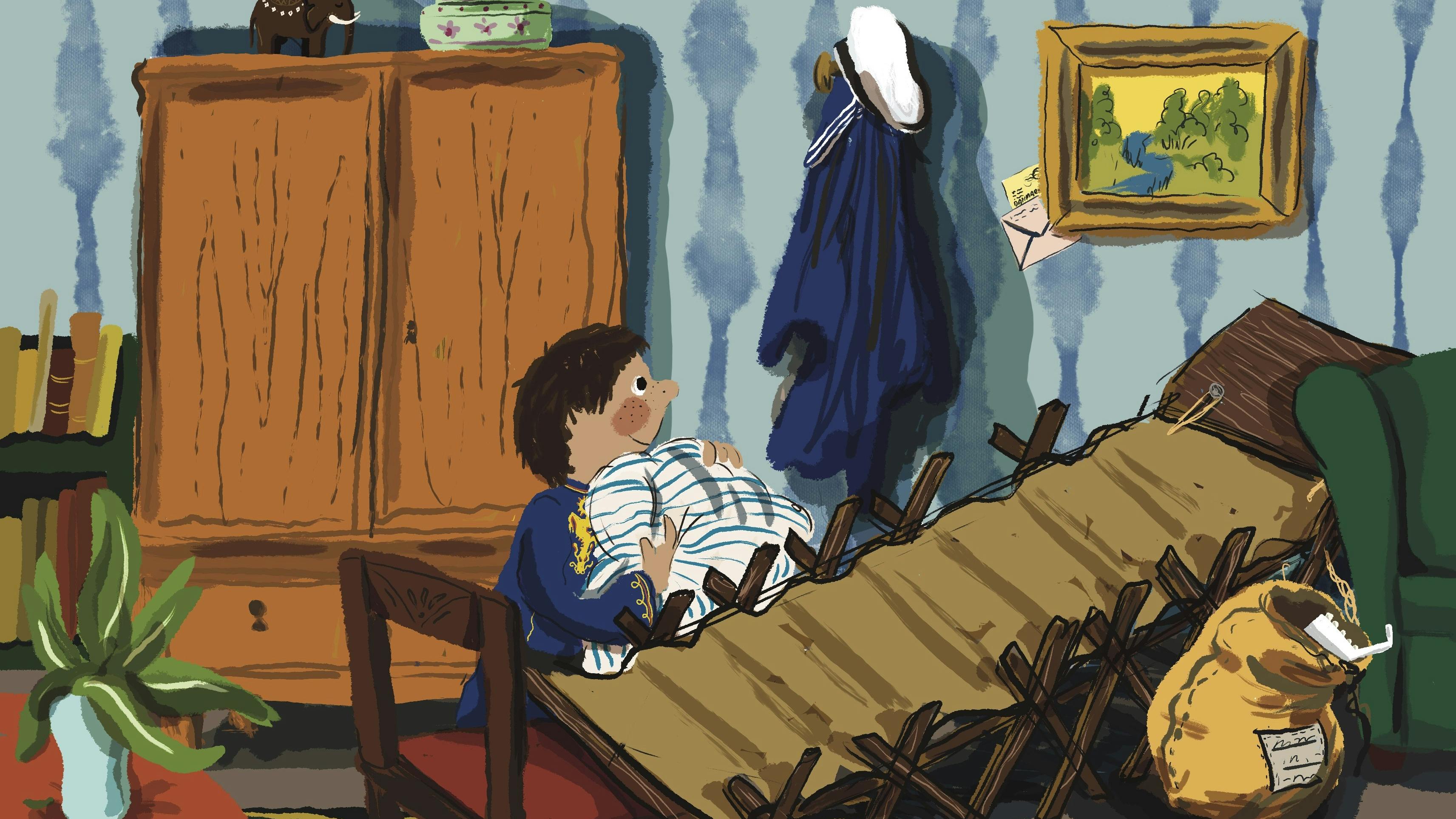 Pige på harmonikaseng