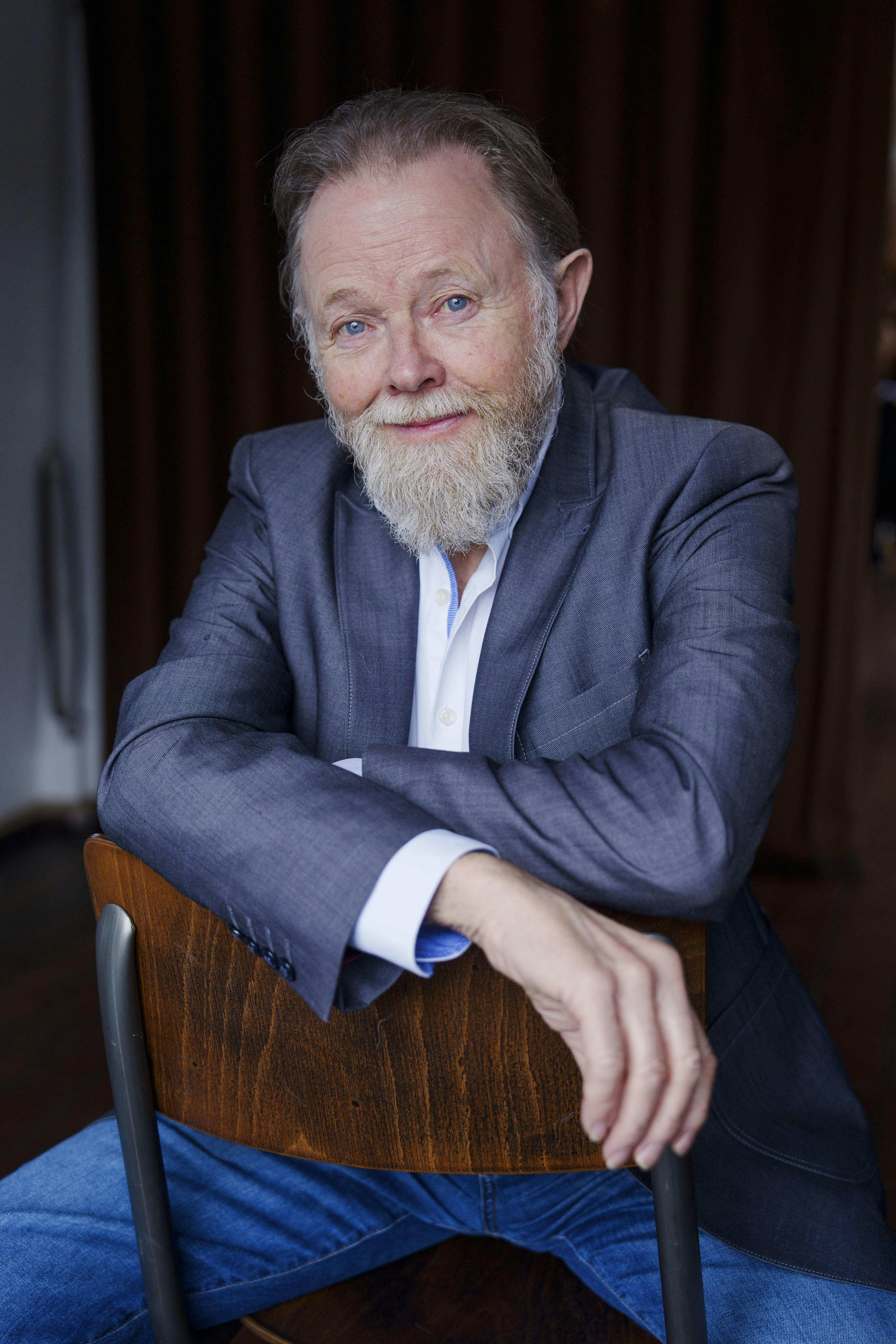 Skuespiller Jesper Asholt ved pressemødet til sæson 2 af krimiserien "Hvide Sande", hvor han spiller Peter, der er i fængsel for dobbeltdrab.