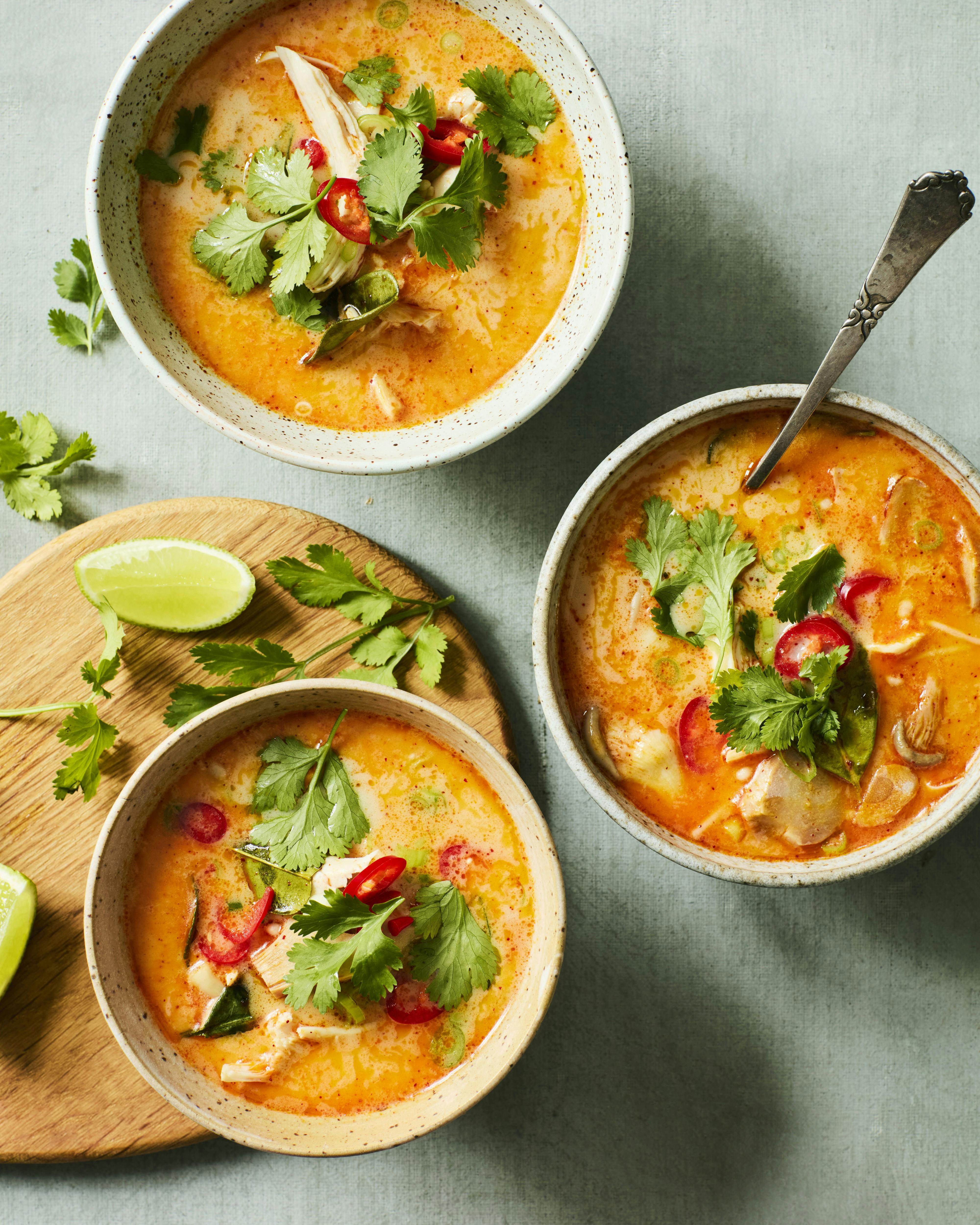 Kokos-kyllinge-suppe