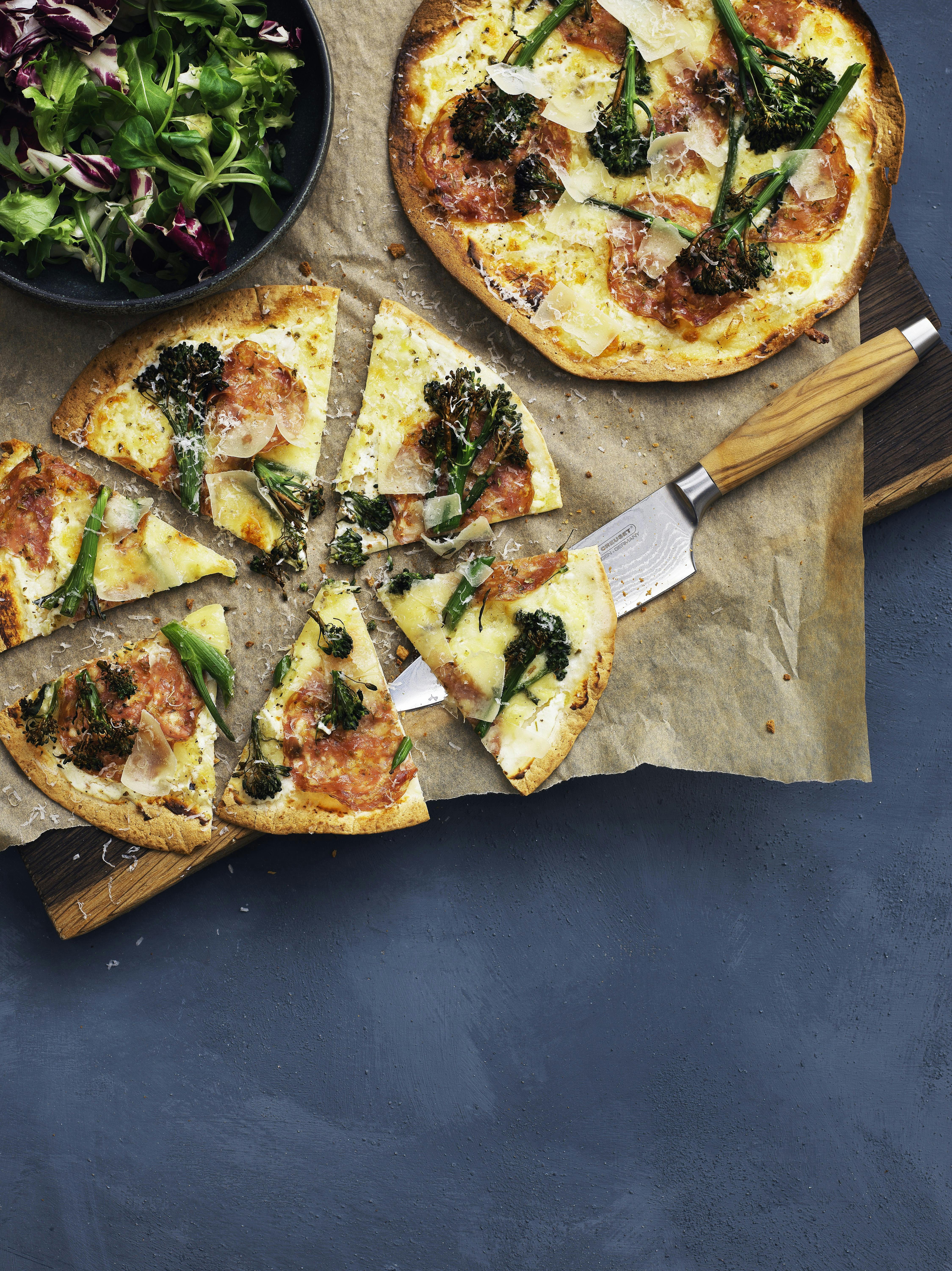 Tortillapizza med ricotta
