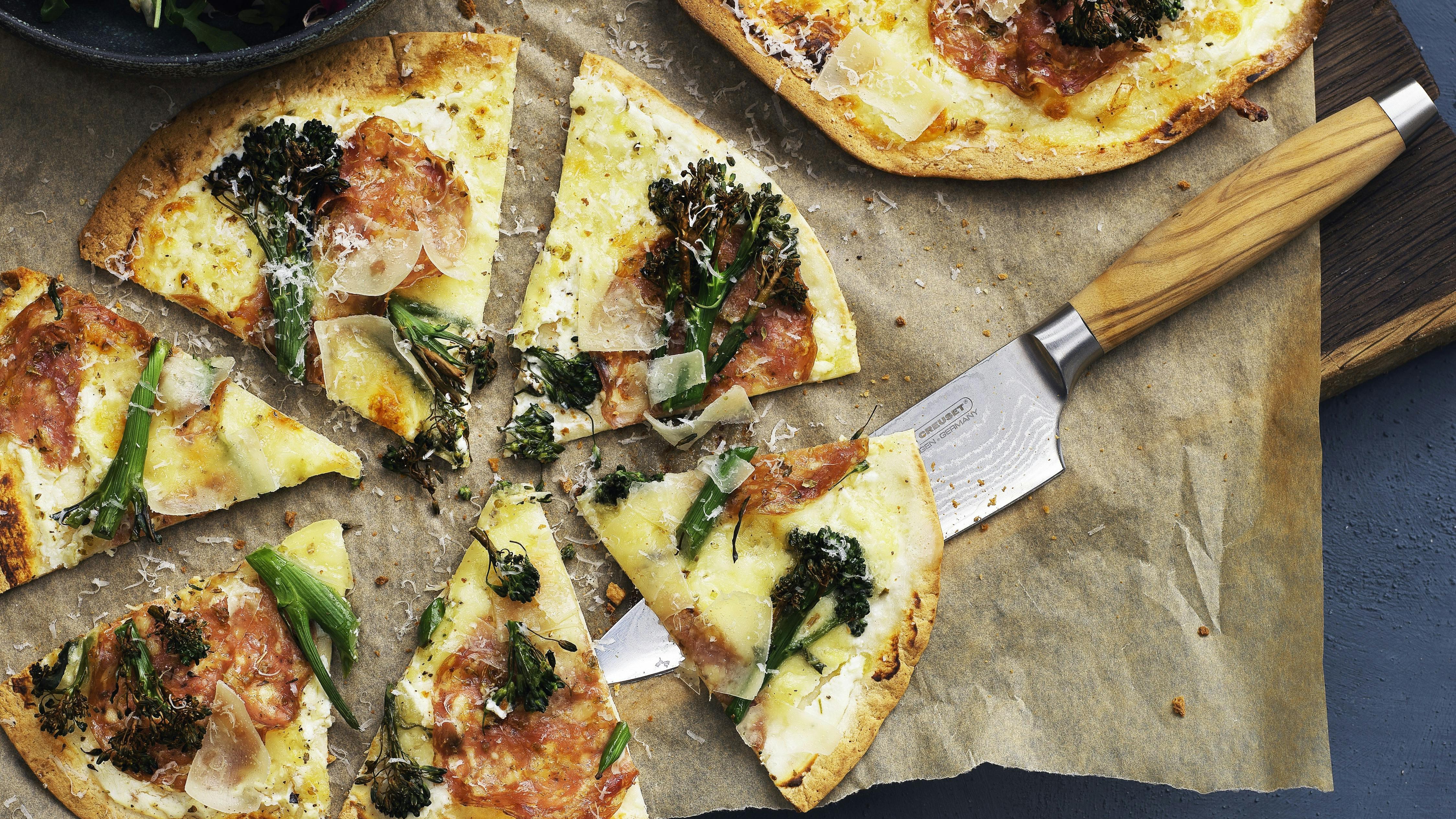 Tortillapizza med ricotta