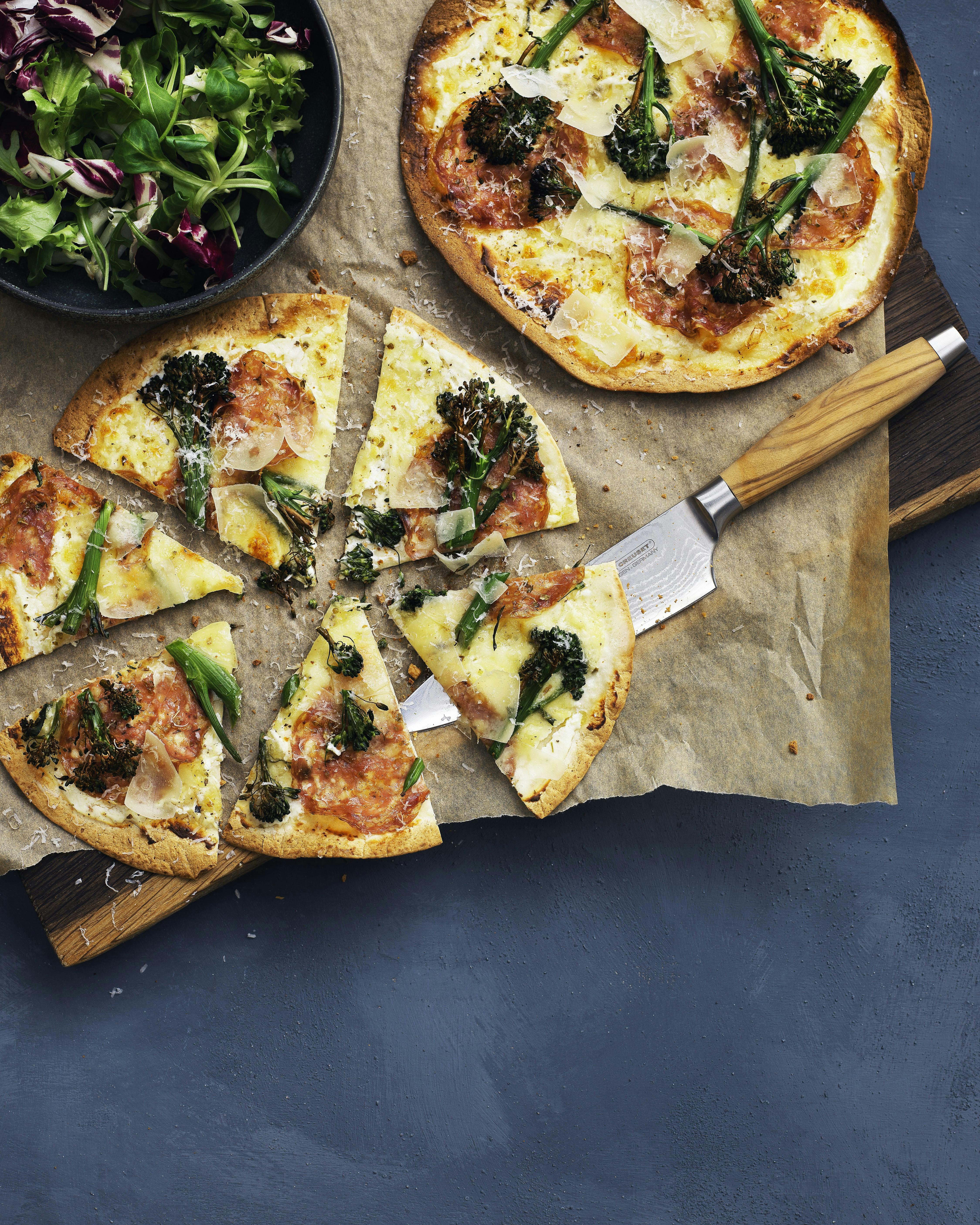 Tortillapizza med ricotta