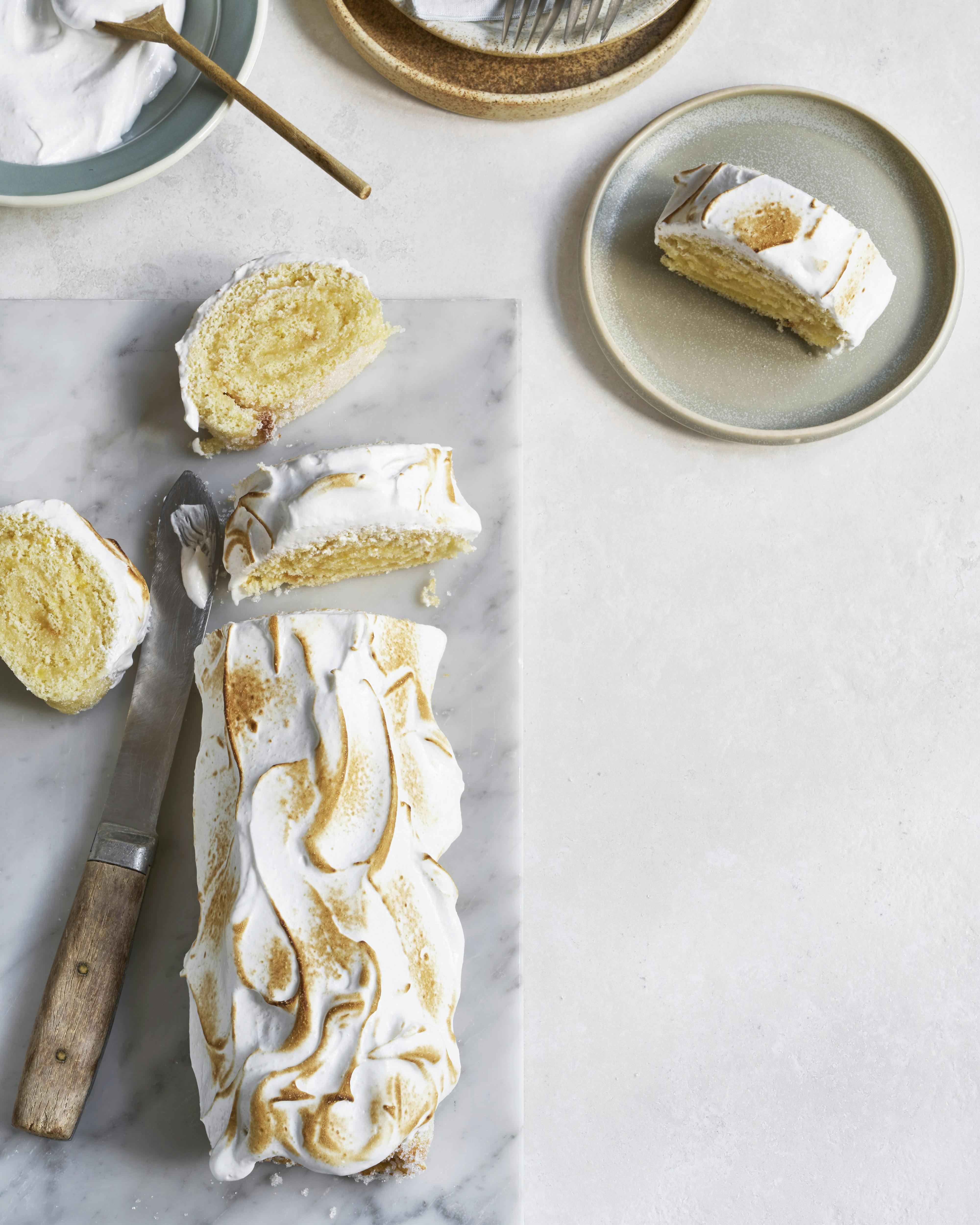 Citronroulade med lemoncurd
