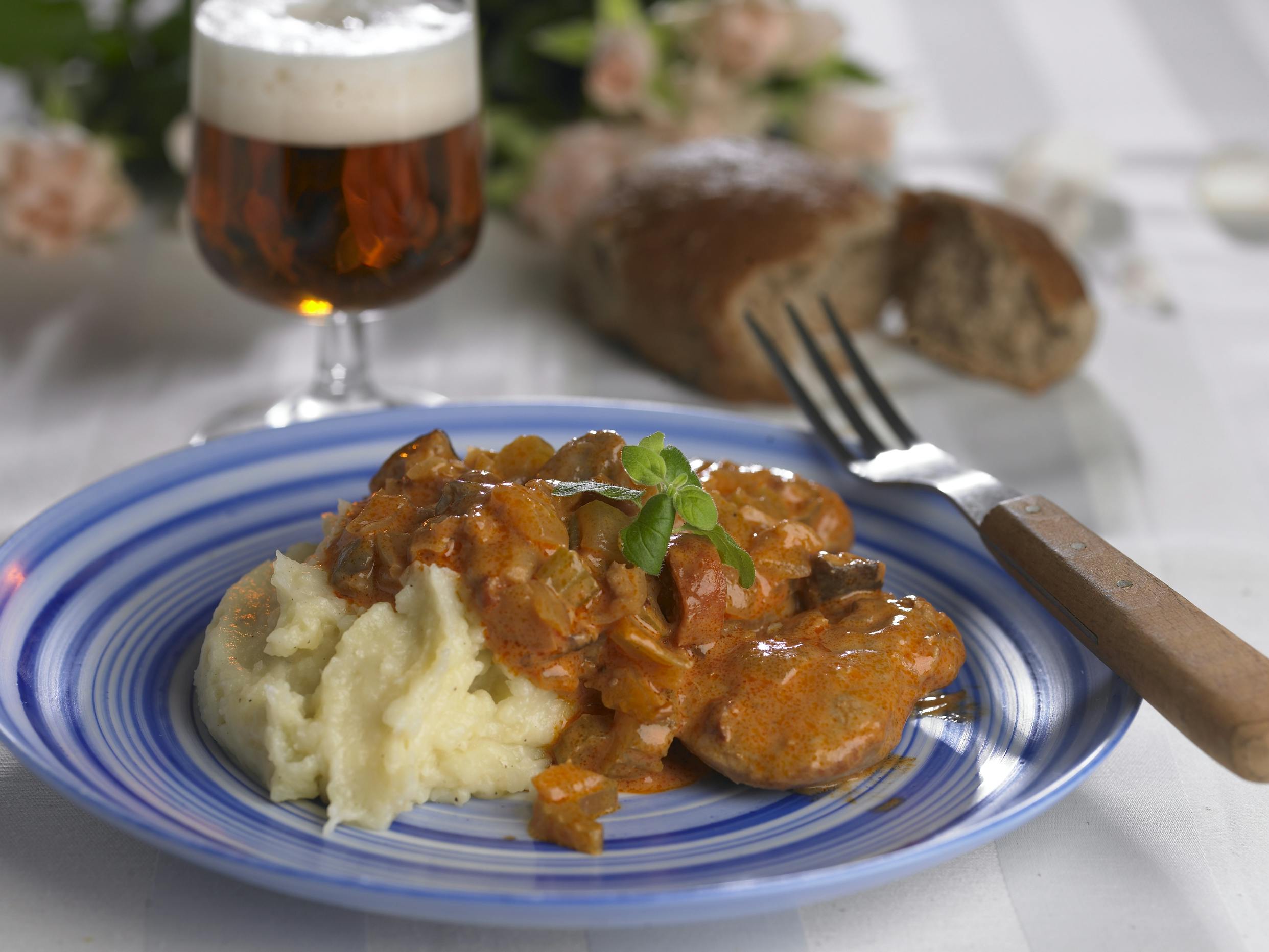 Krydret mørbradgryde med chorizopølse