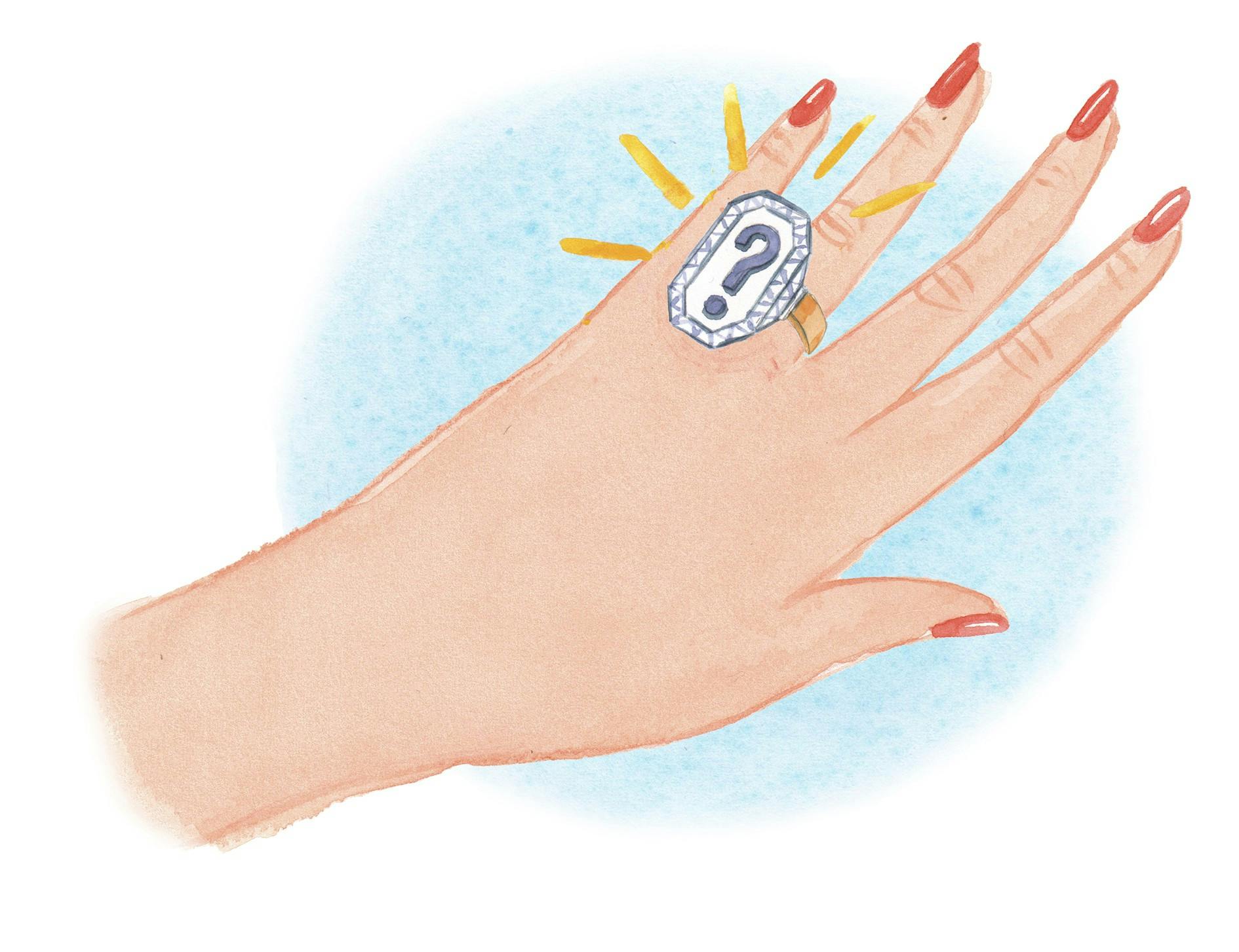 Hånd med ring