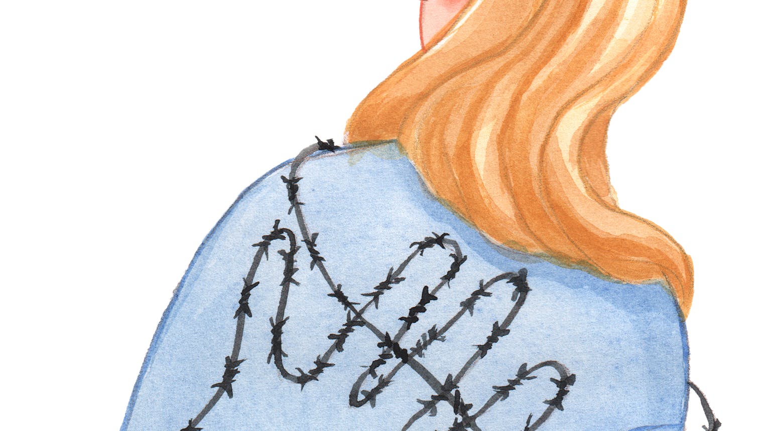 kvinde der føler sig fanget