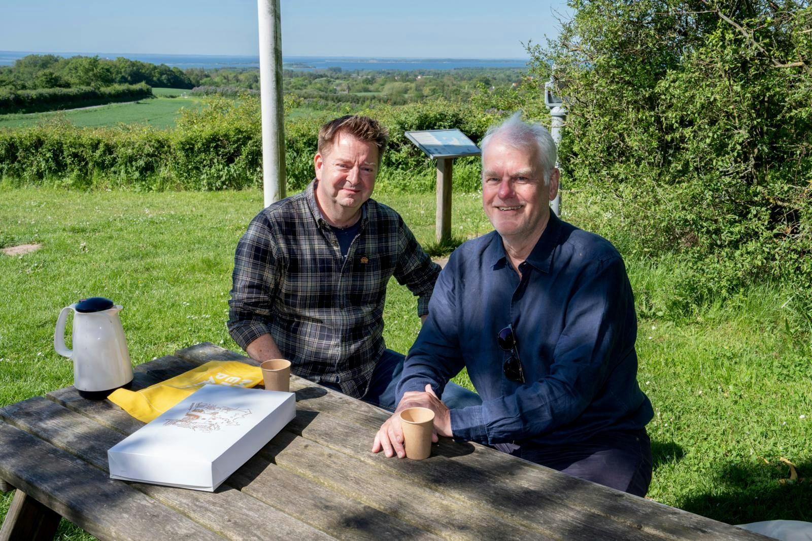 Henrik Jessen Toft og Mads Rye Martinez Sletbjerg (tv) fra foreningen Syrenlandet Sydfyn.