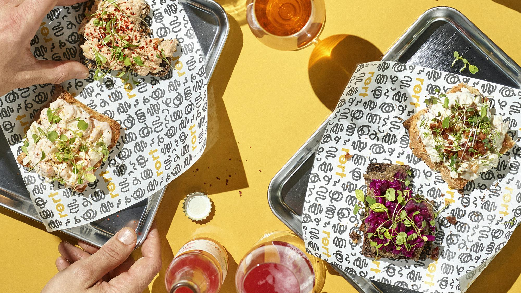 Restaurant Rørt trendy håndmadder