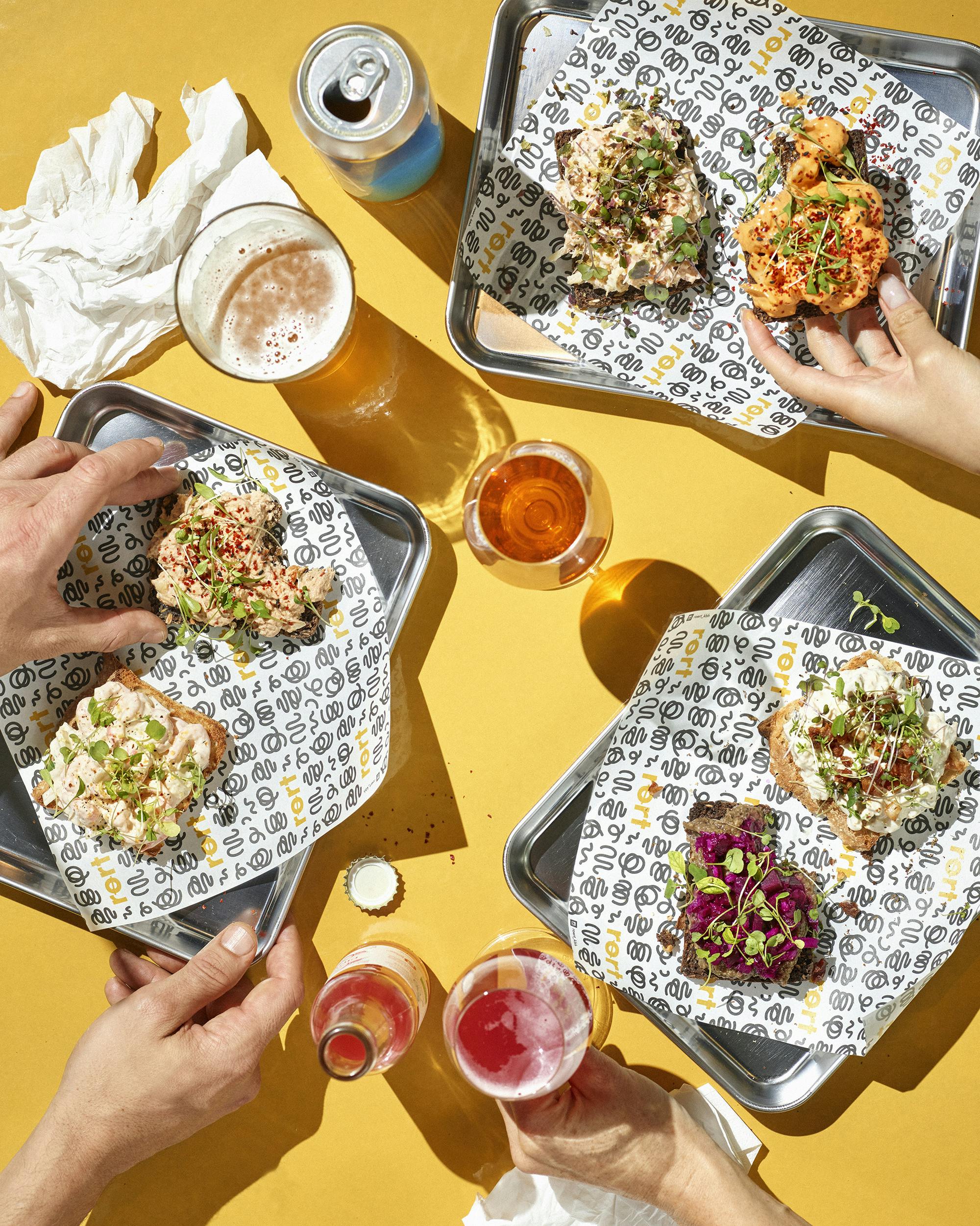 Restaurant Rørt trendy håndmadder