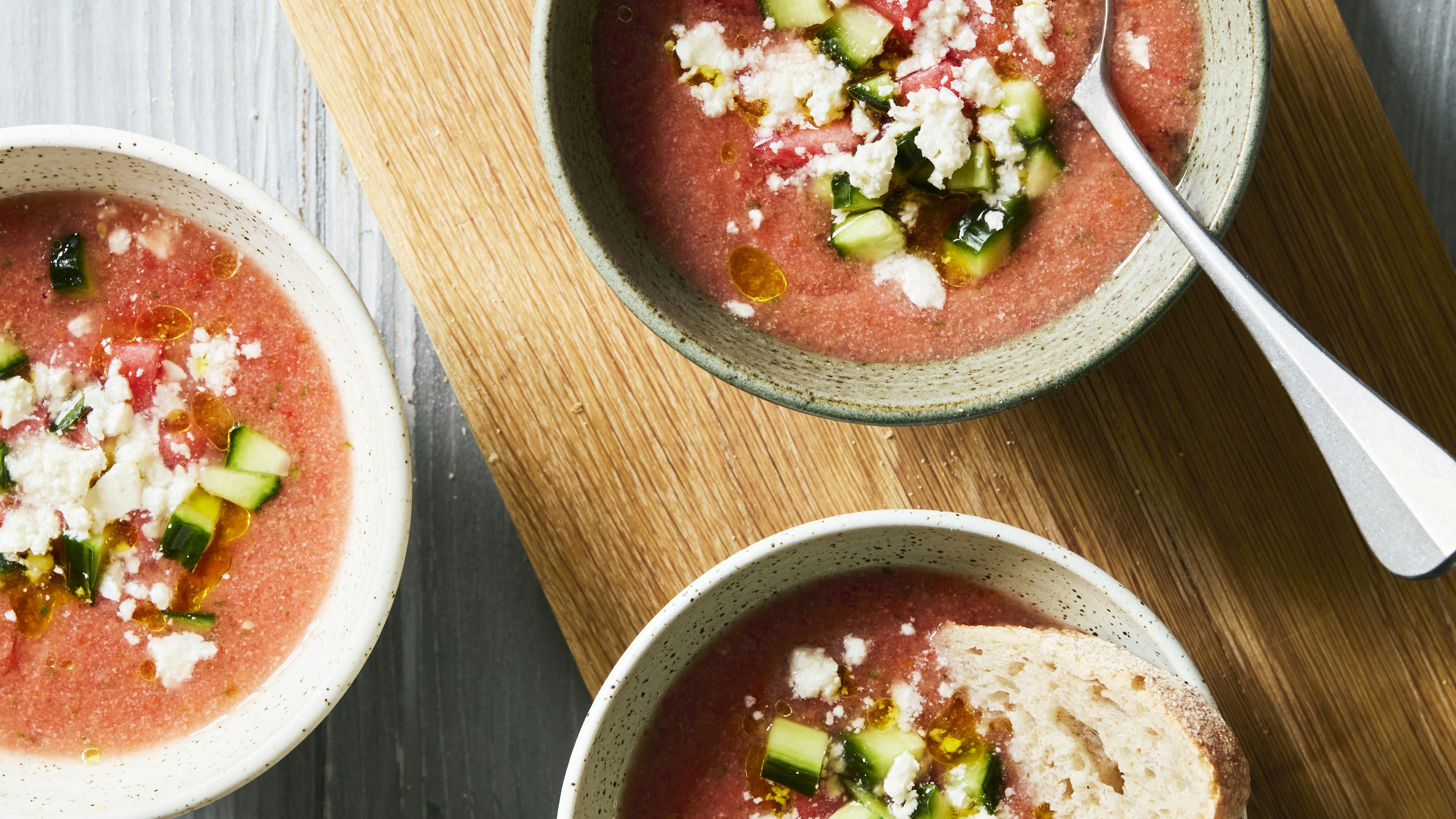 Gazpacho med vandmelon