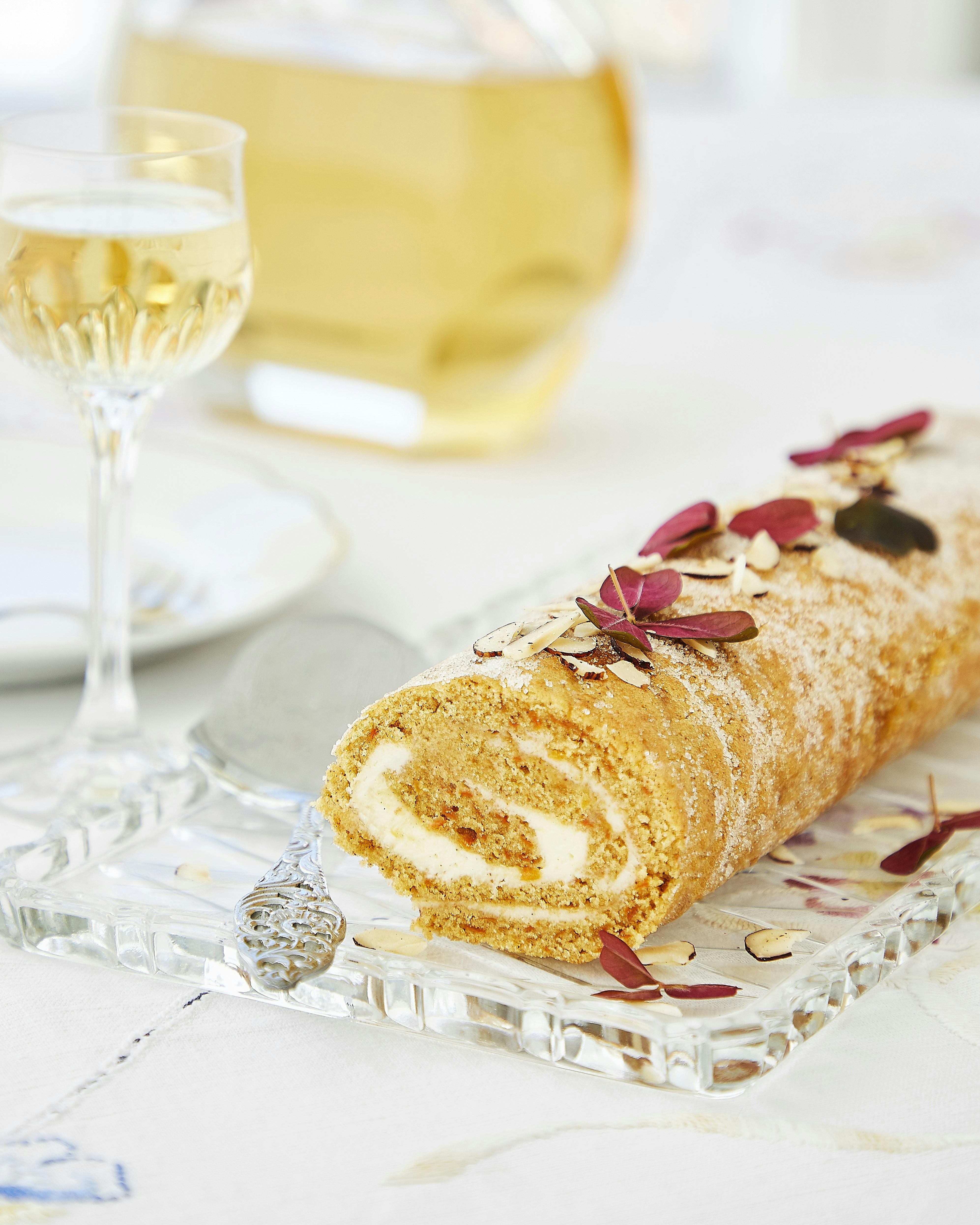 Gulerodsroulade med smørcreme