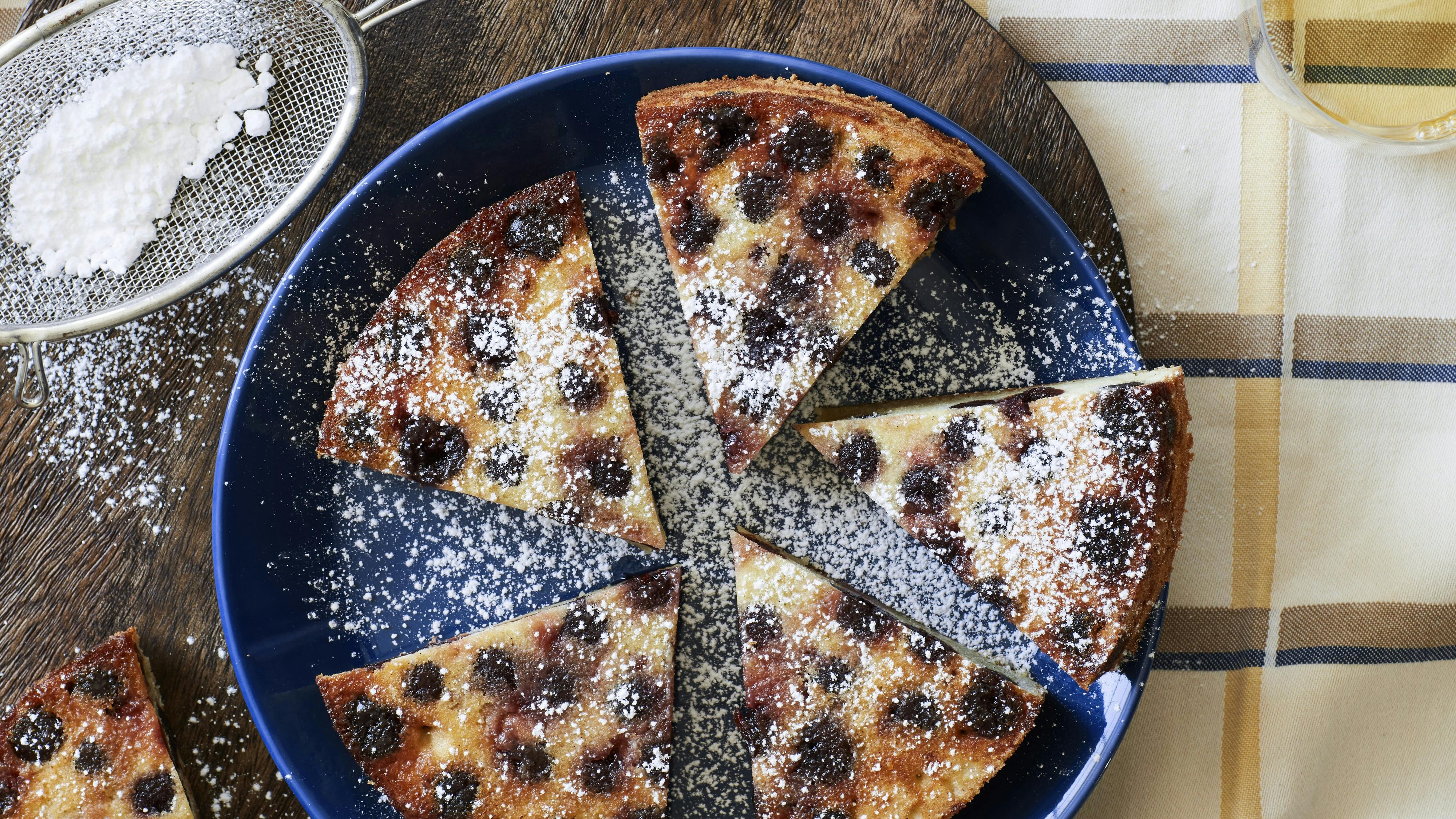 Clafoutis med kirsebær