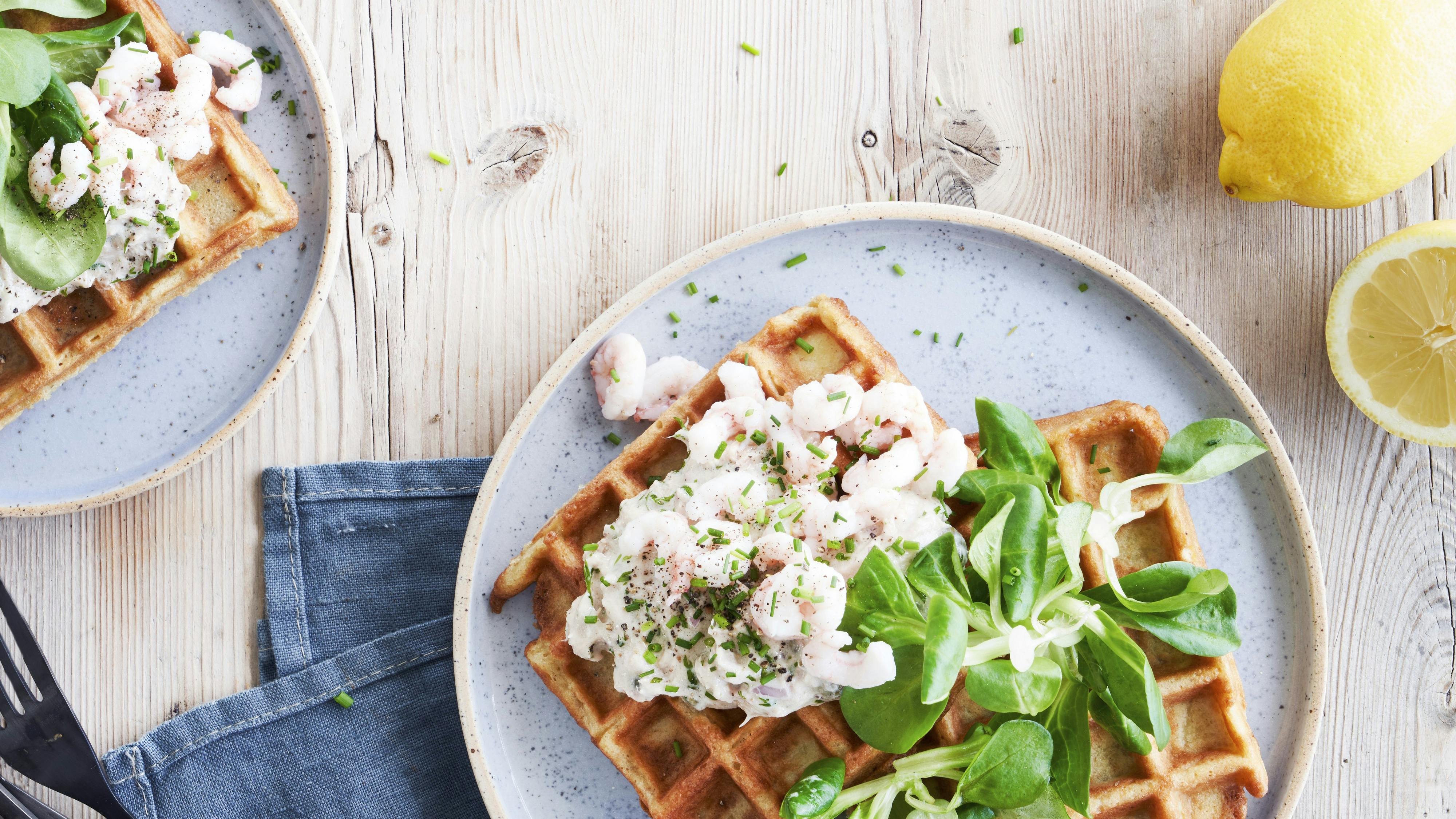 Kartoffelvafler med tunsalat