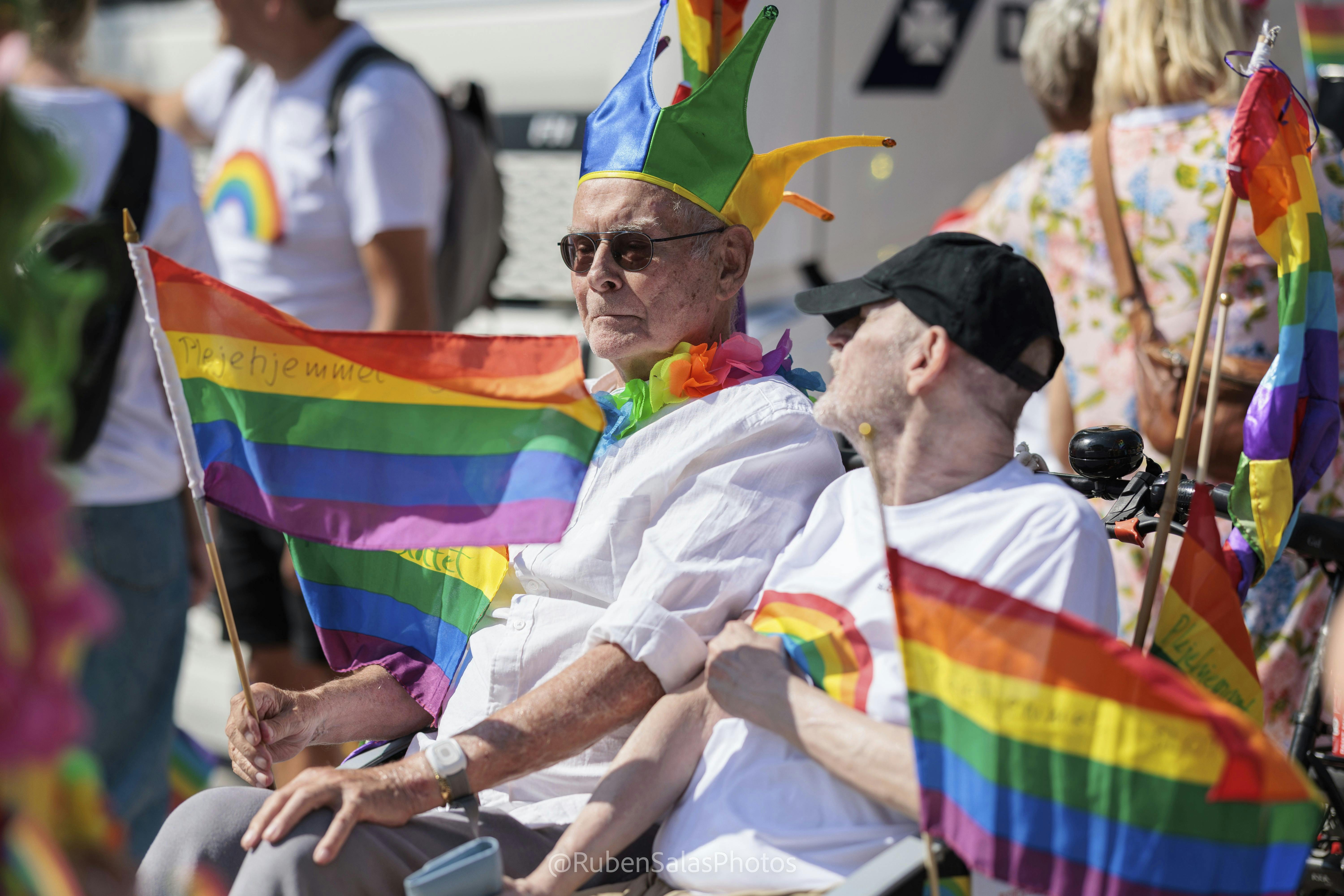 Ældre mand til Copenhagen Pride 