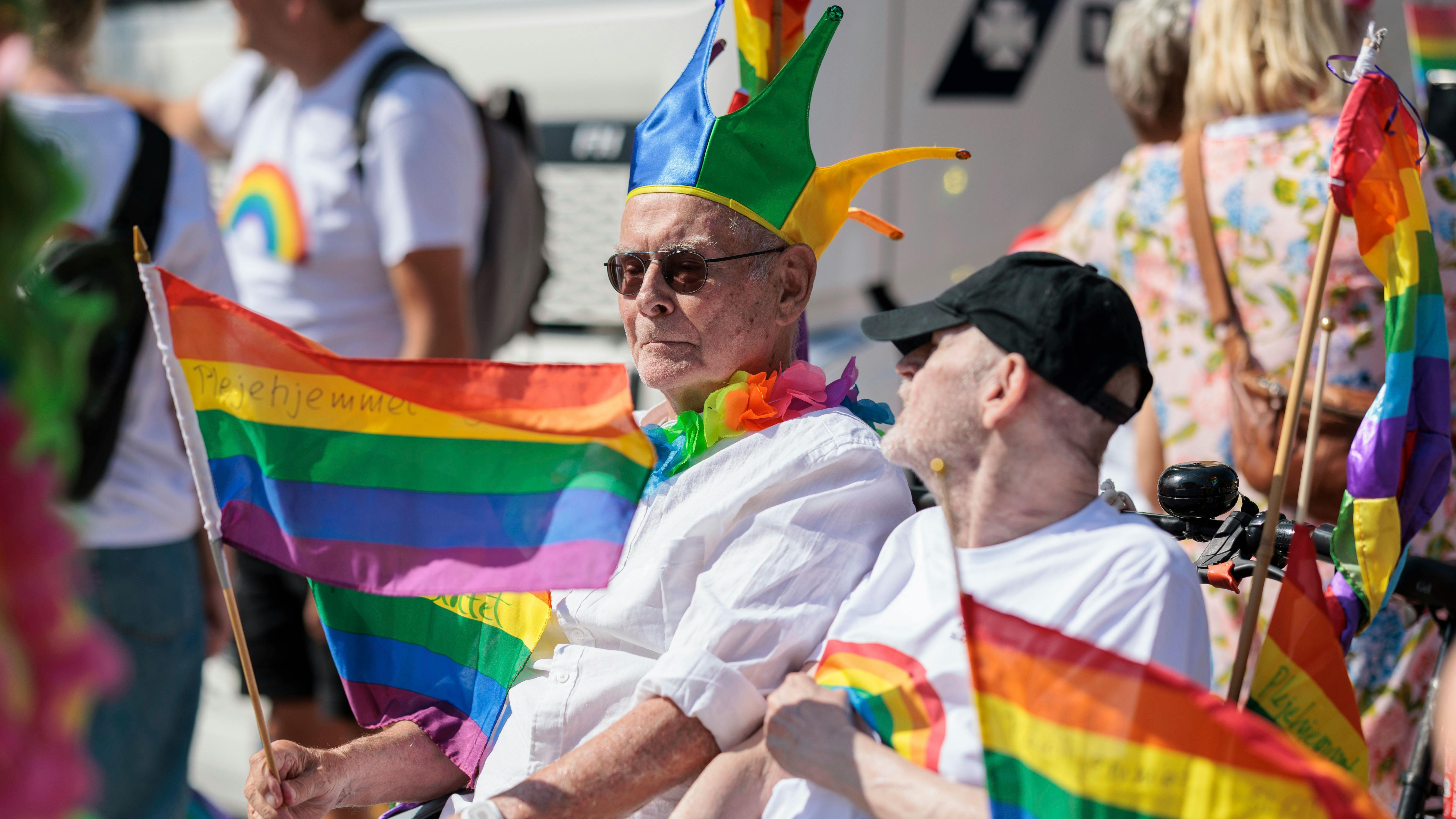 Ældre mand til Copenhagen Pride