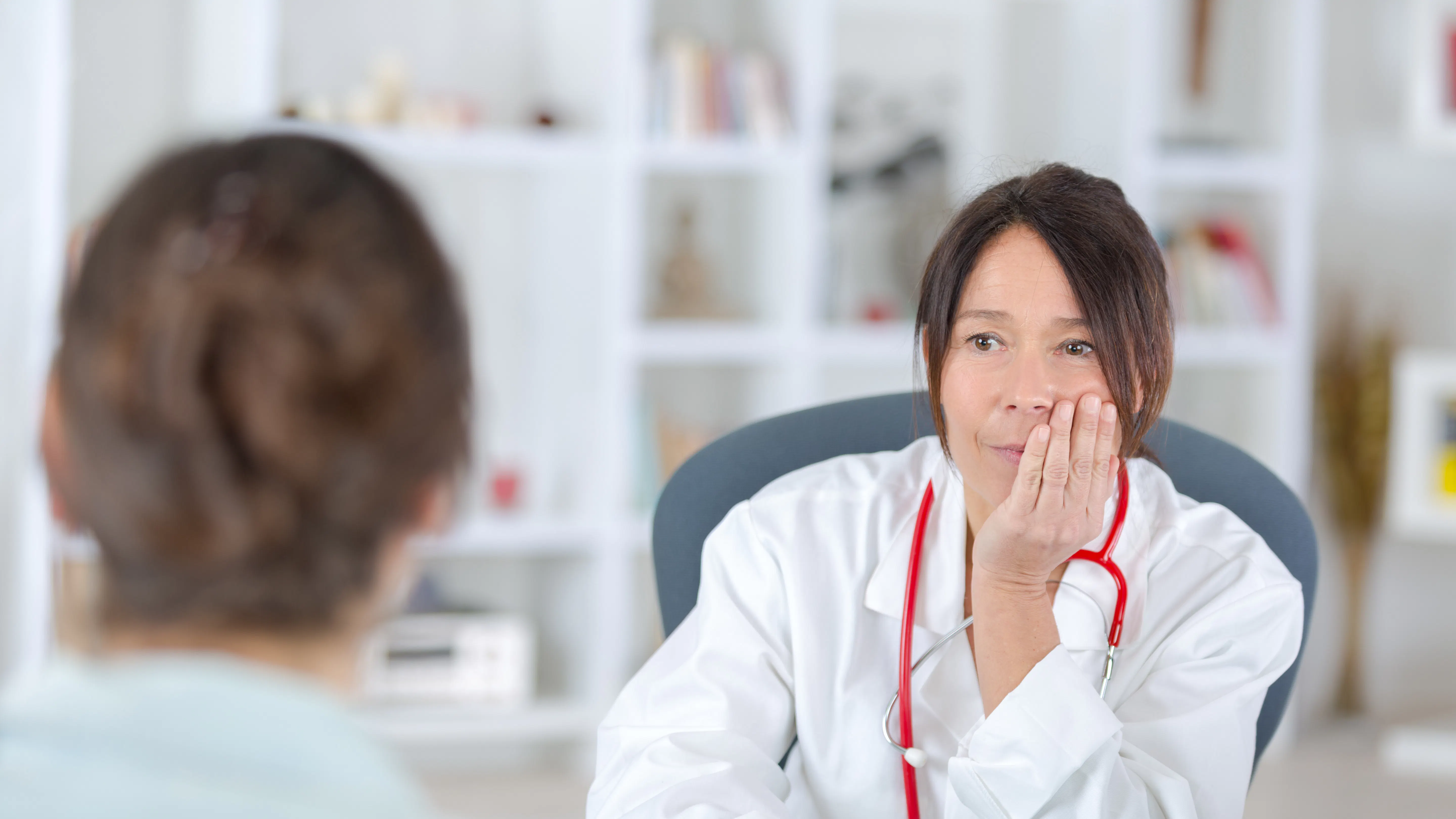 Kvinde hos gynækologen