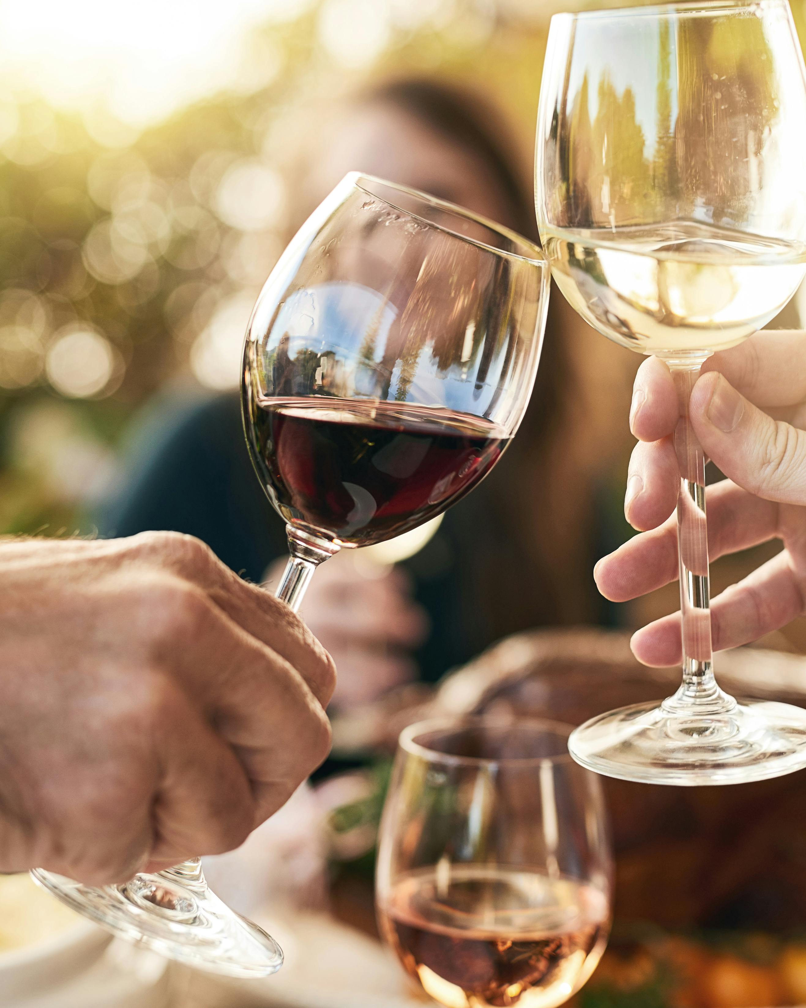 Vinglas, der klinker mod hinanden