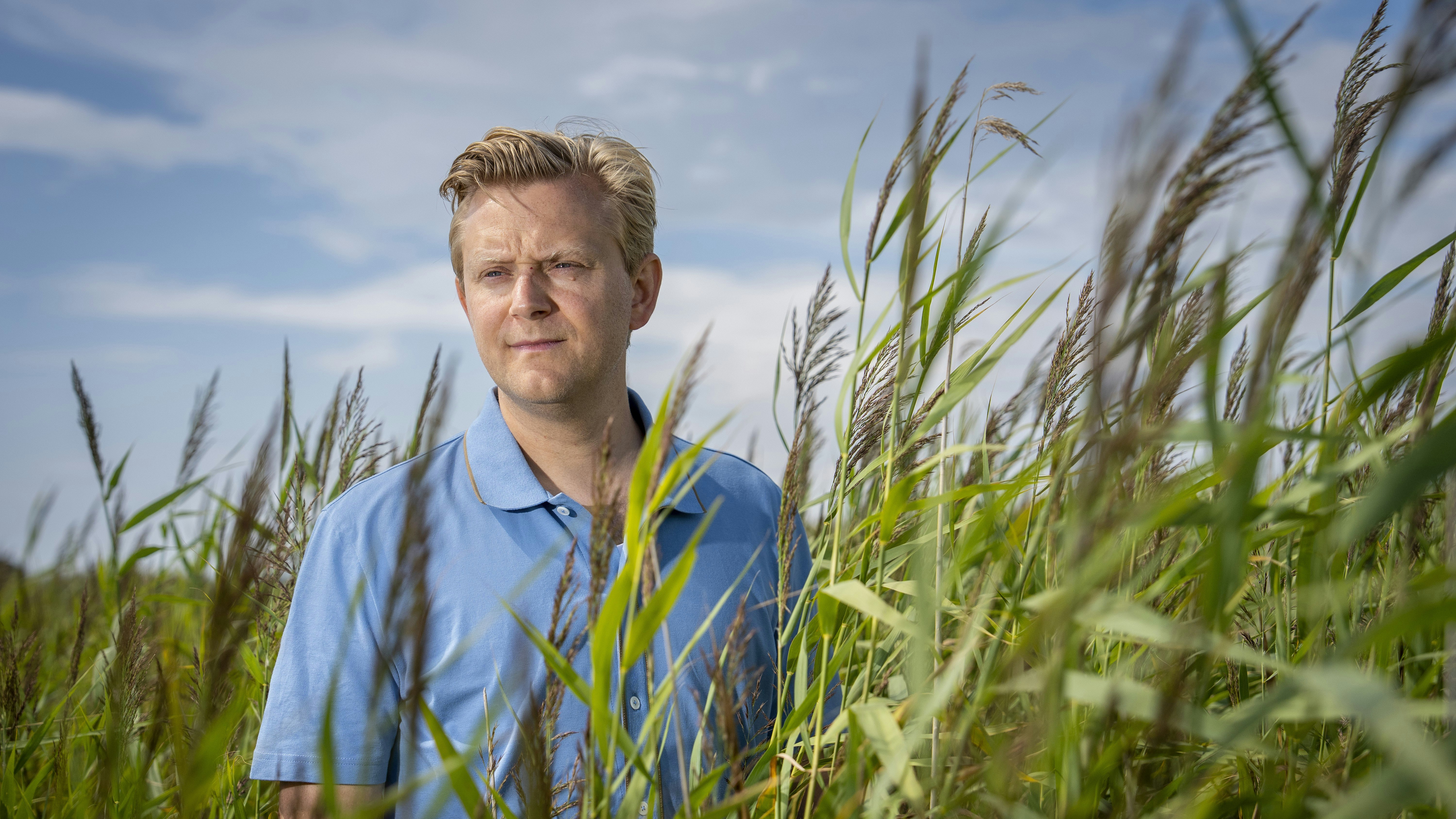 Drabsefterforsker Martin Wittrup Enggaard på stranden i Dragør, hvor han bor.