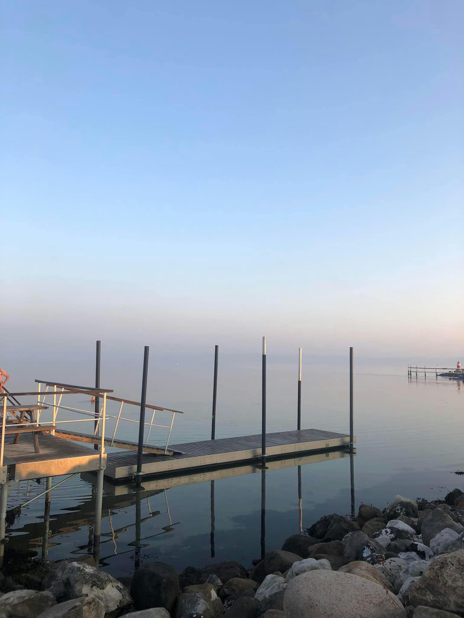 Smuk vintermorgen ved havet