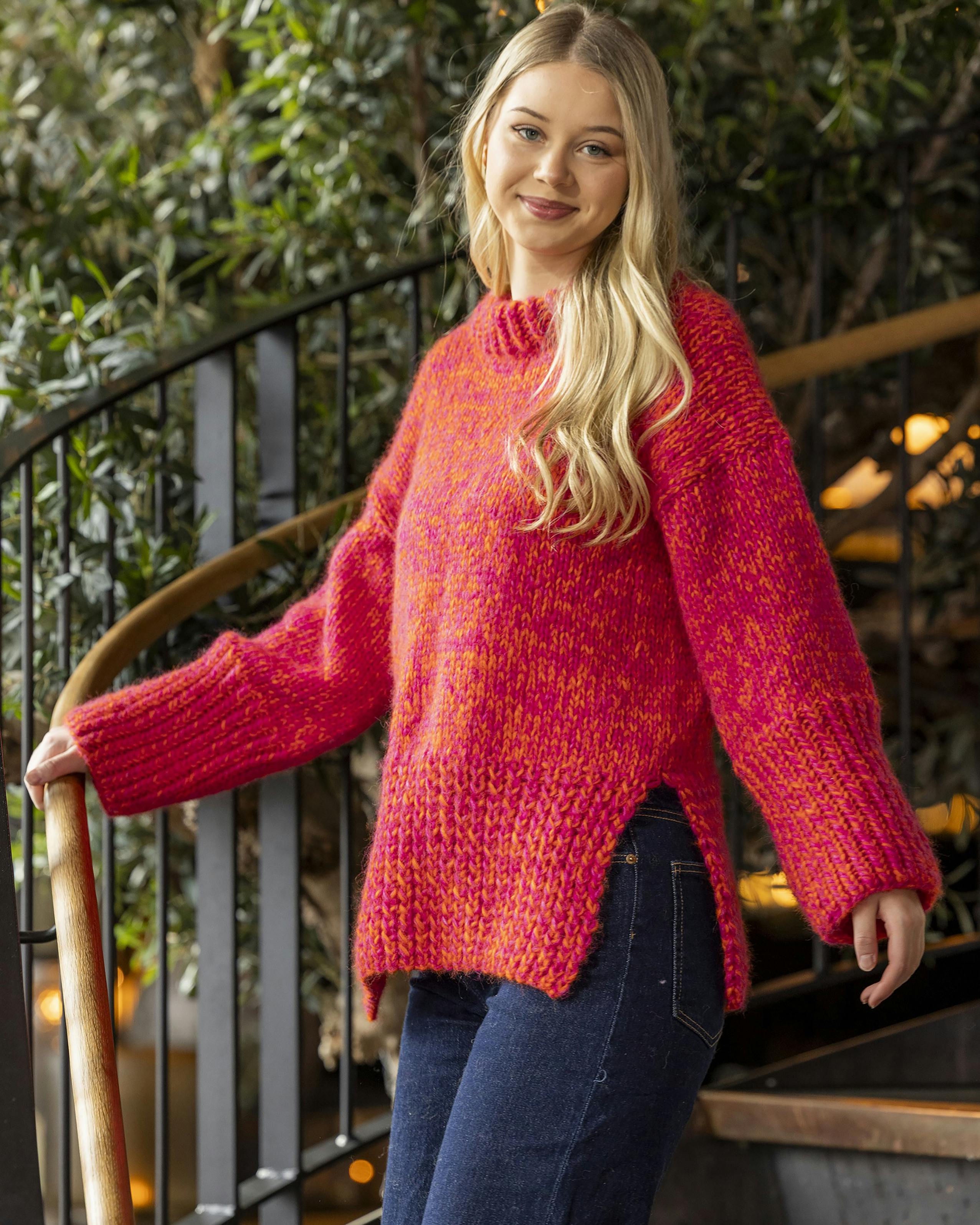 Billede af strikbluse