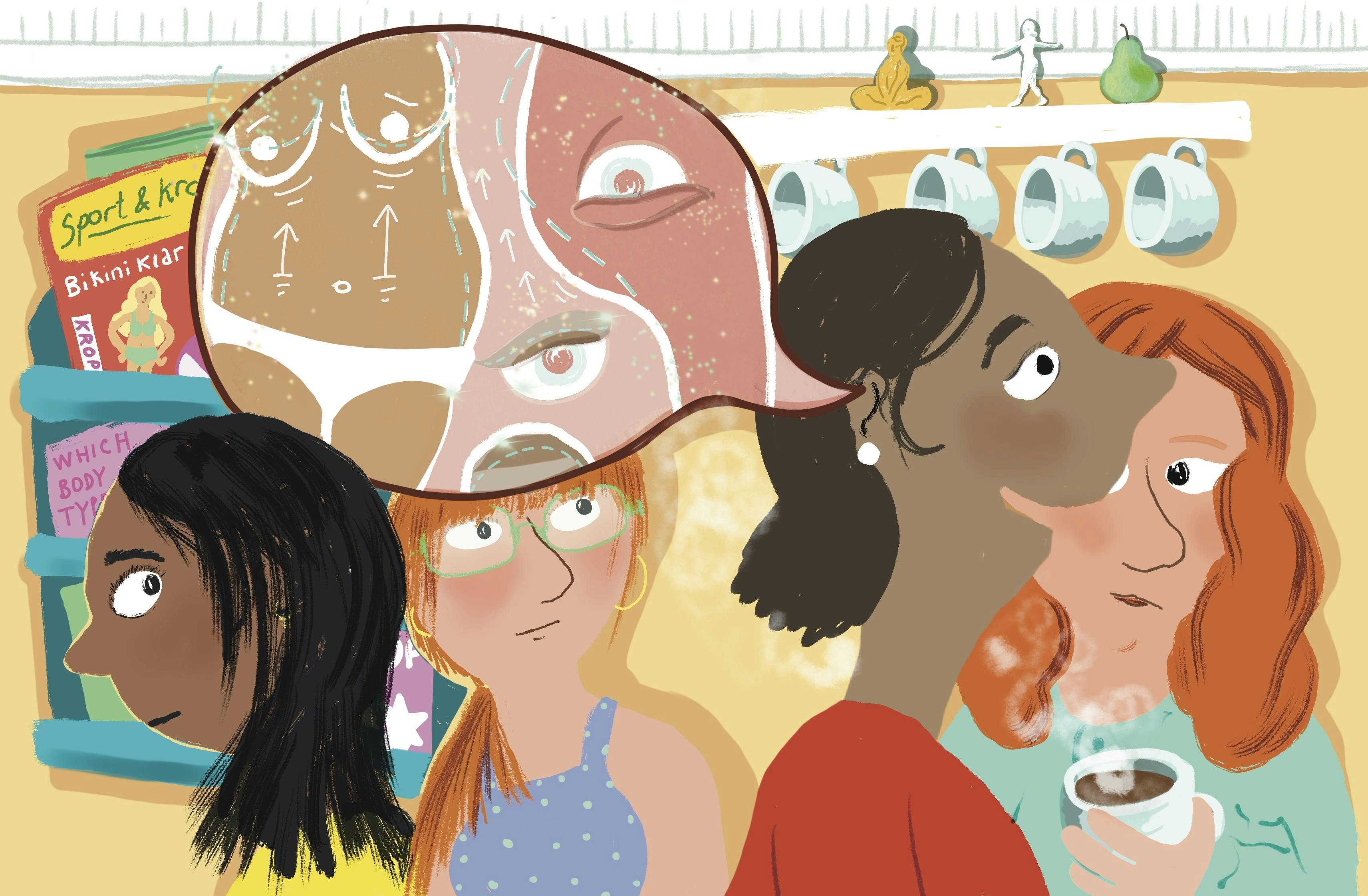 Kvinder taler om skønhedsidealer 