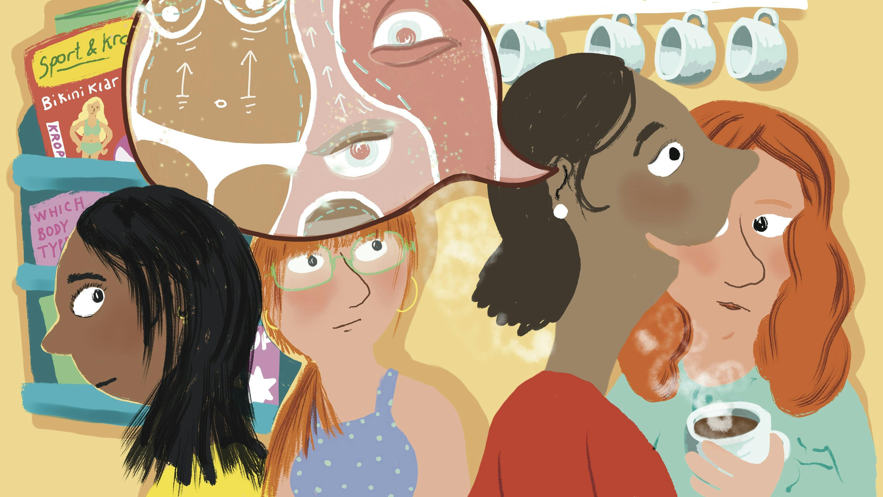 Kvinder taler om skønhedsidealer