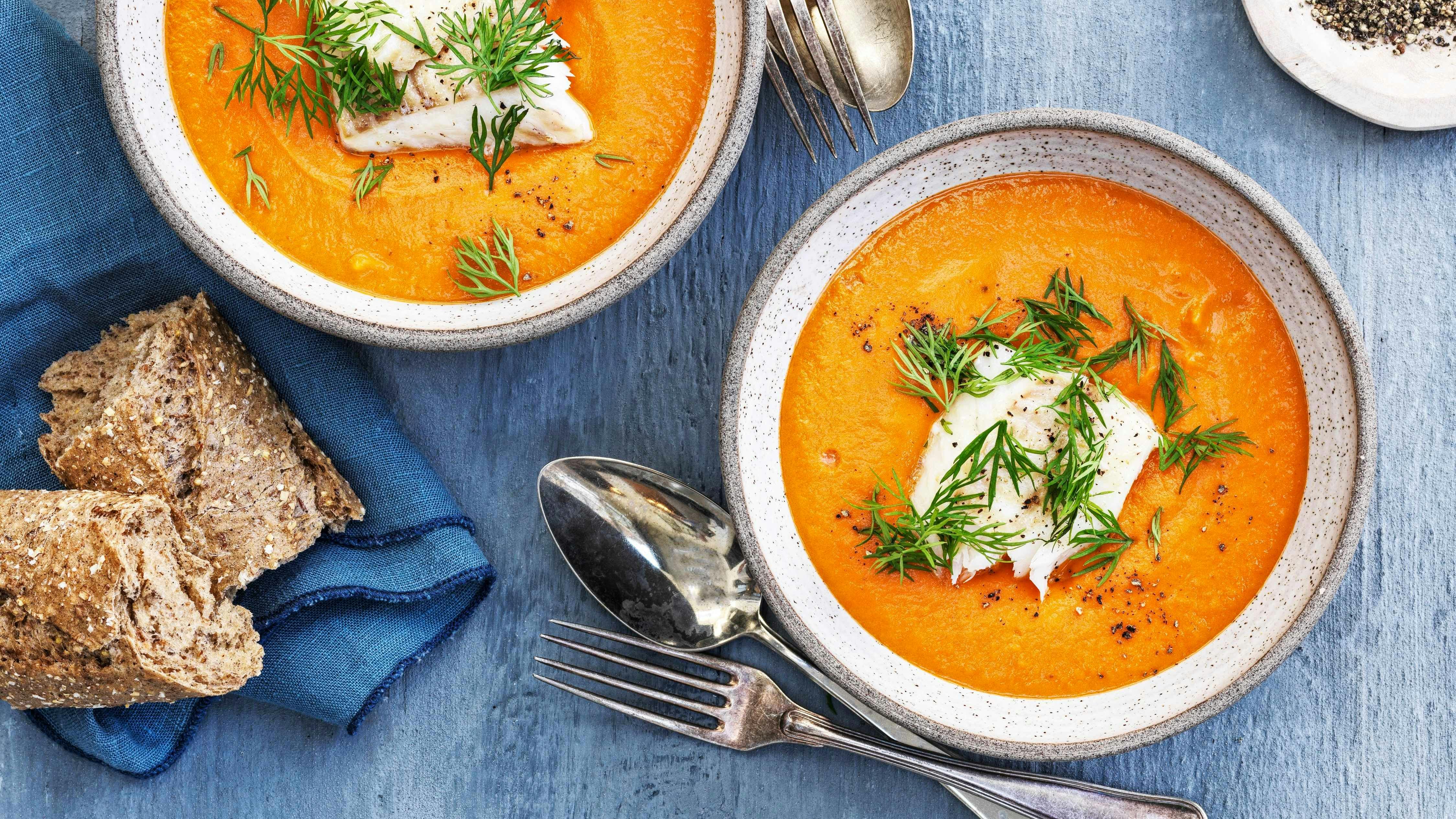 Fiskesuppe med torsk