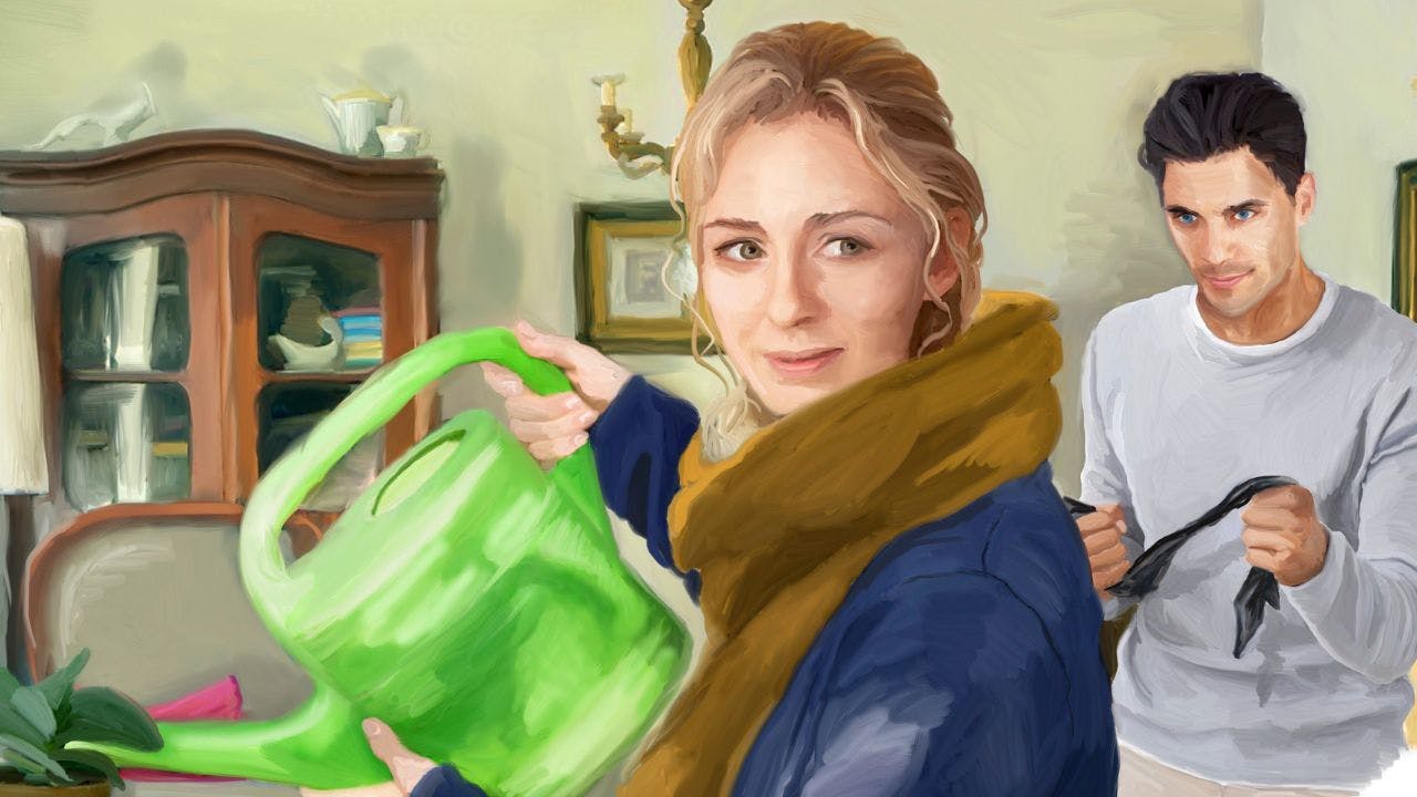 Prøvende tog hun et lille skridt til højre, men manden gjorde omgående det samme. Hendes mod sank. Hun var spærret inde her med ham.