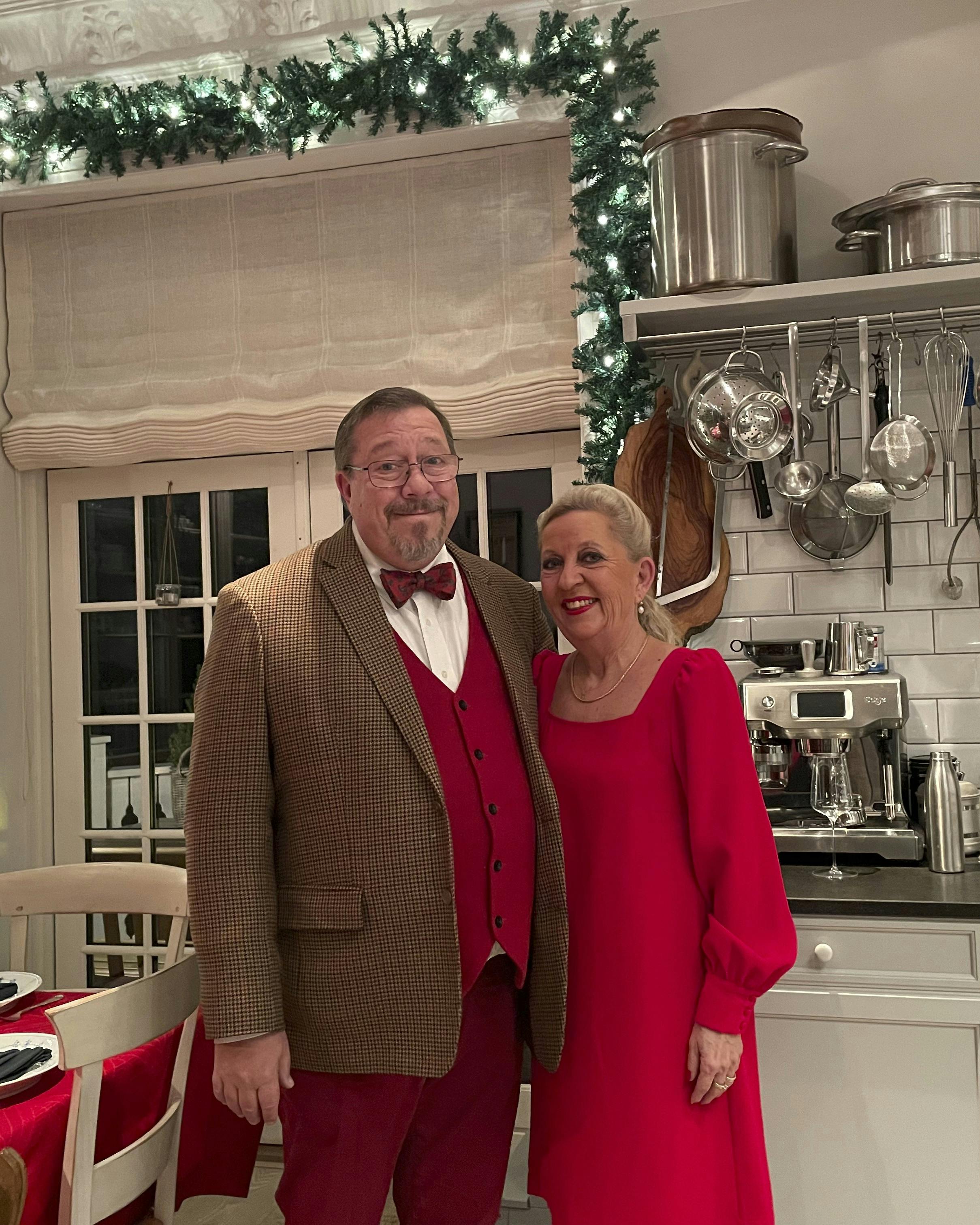 James og Anette Price i deres julekøkken