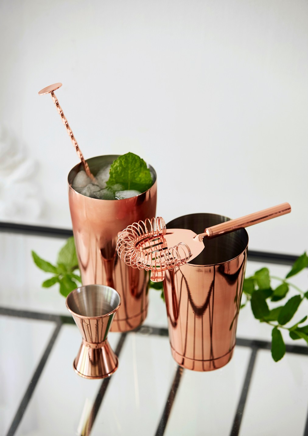 Barsæt med fire dele. 