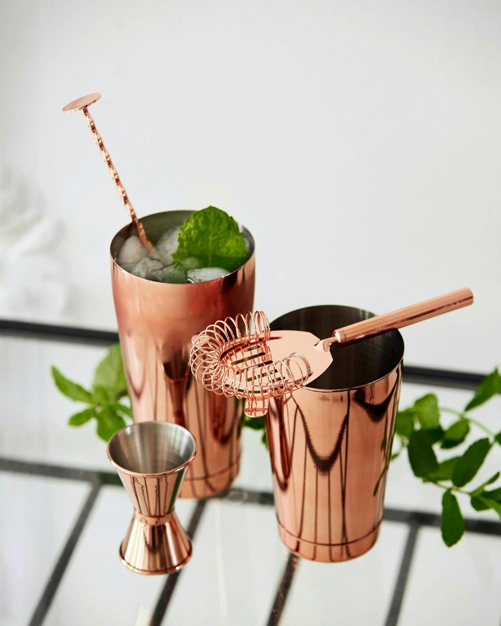 Barsæt med fire dele.