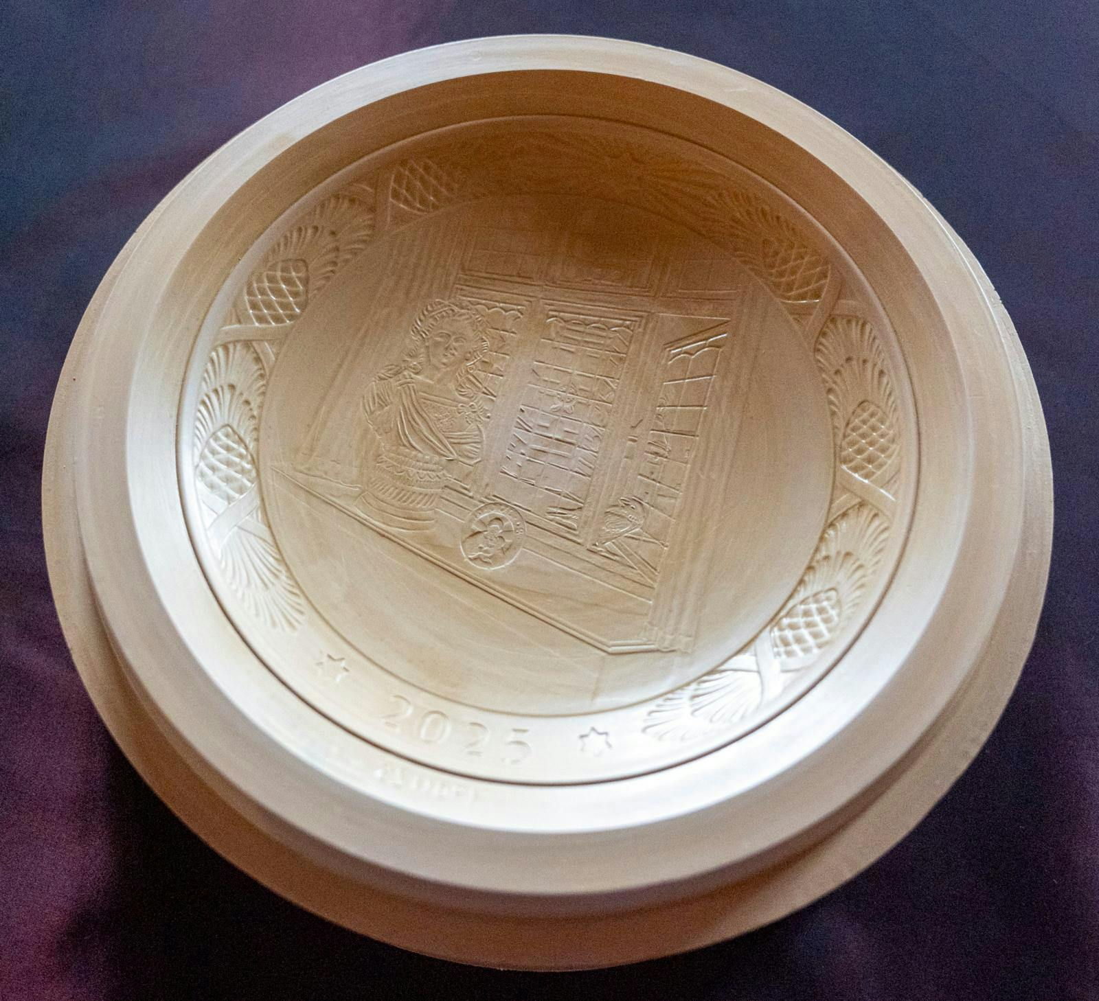 Støbeform til juleplatte.