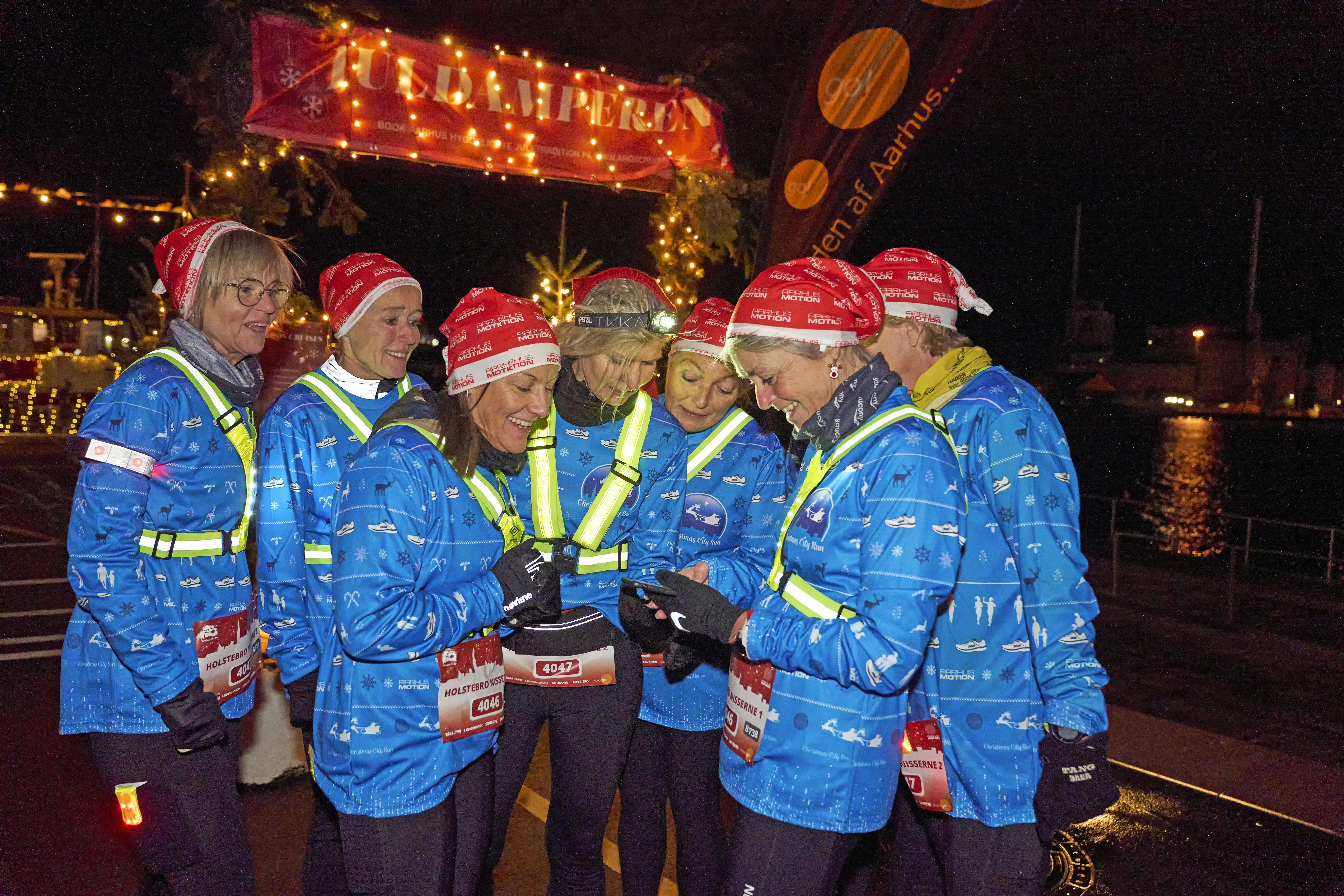 Christmas City Run i Aarhus. Også kendt som julemandsløbet.