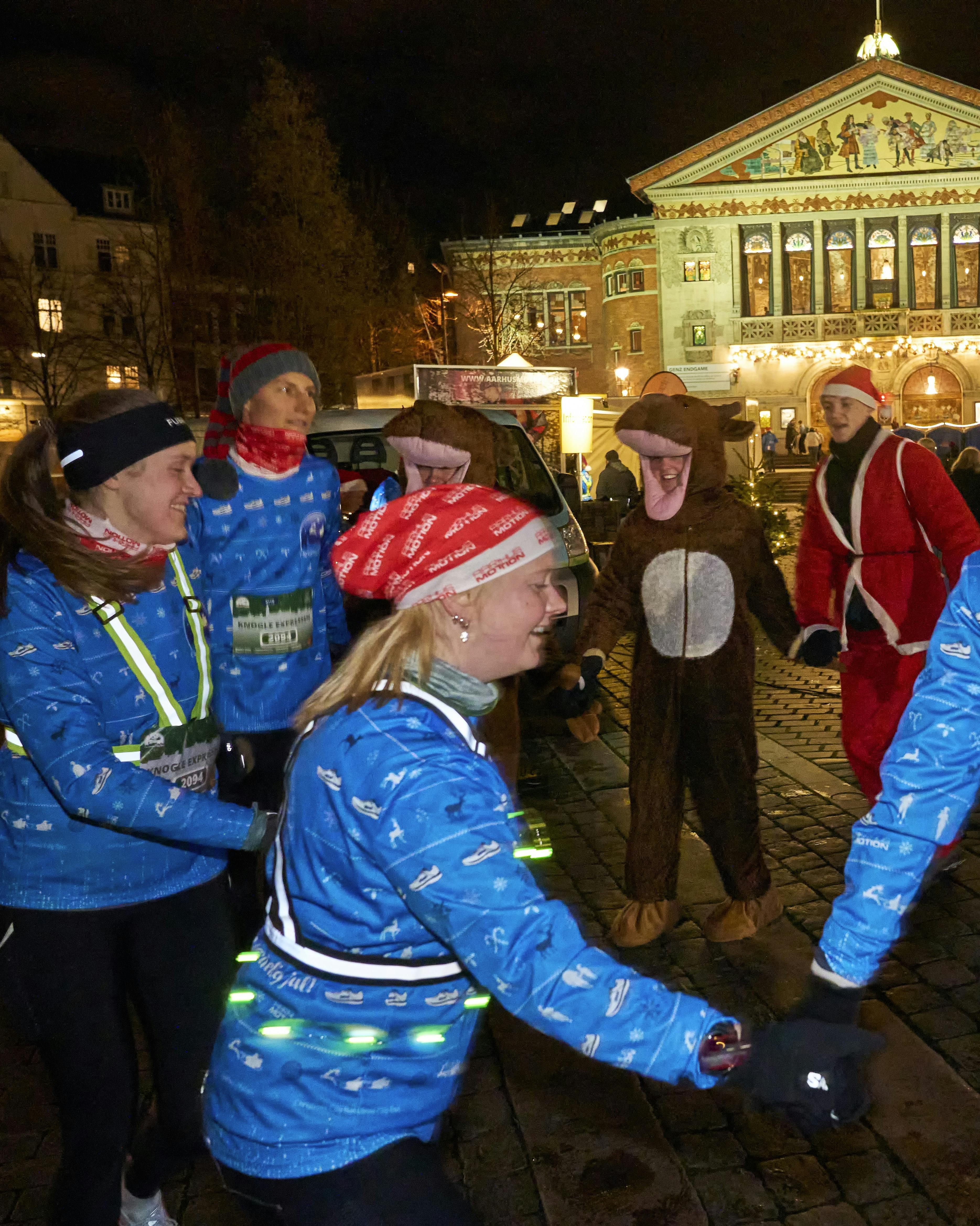 Christmas City Run i Aarhus. Også kendt som julemandsløbet.