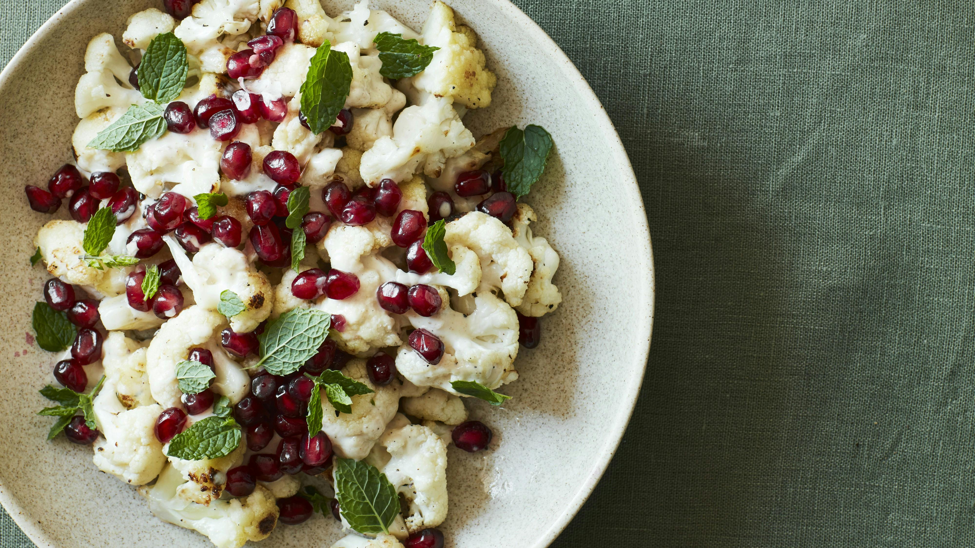Opskrift på ristet blomkål med sød klementindressing