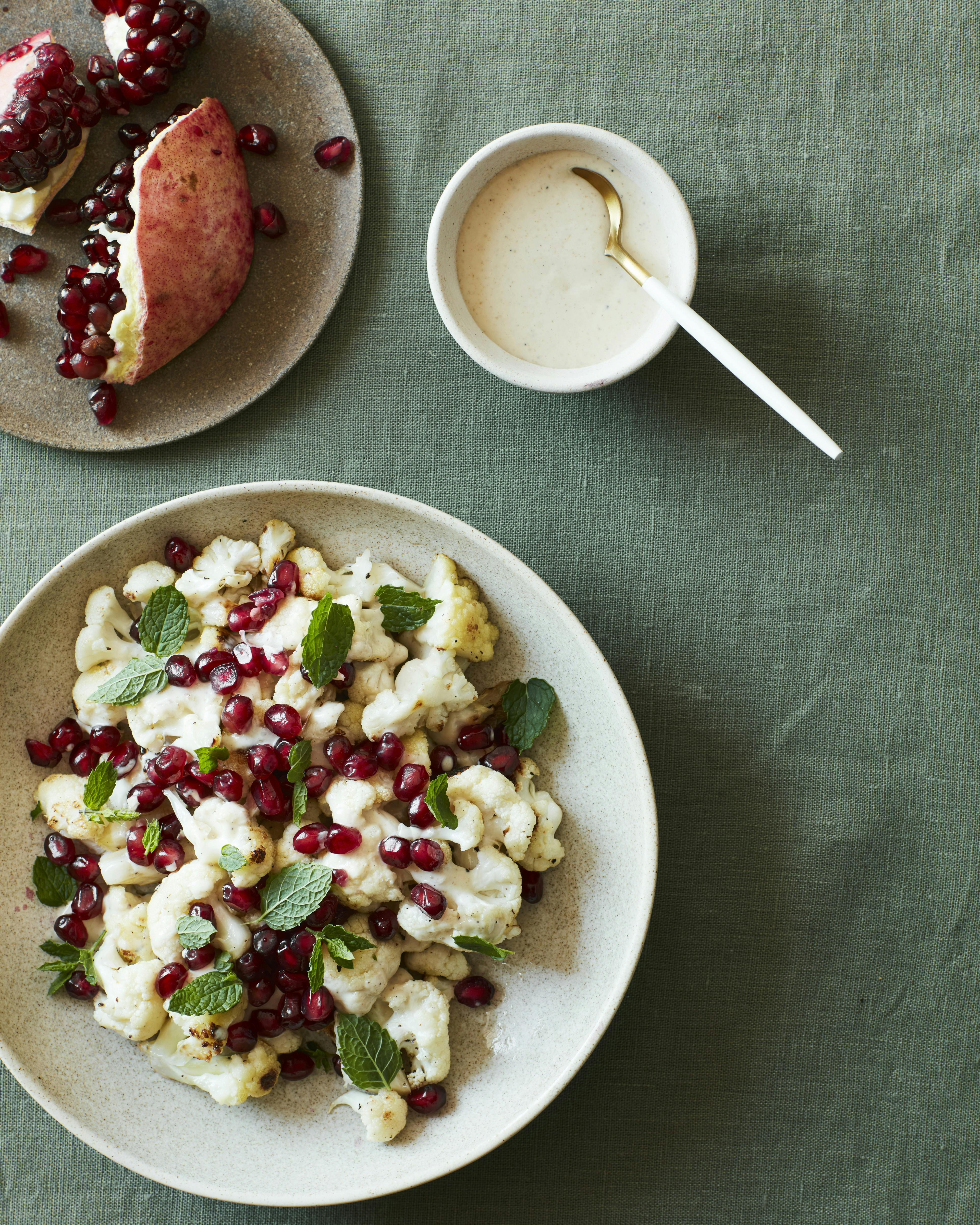 Opskrift på ristet blomkål med sød klementindressing